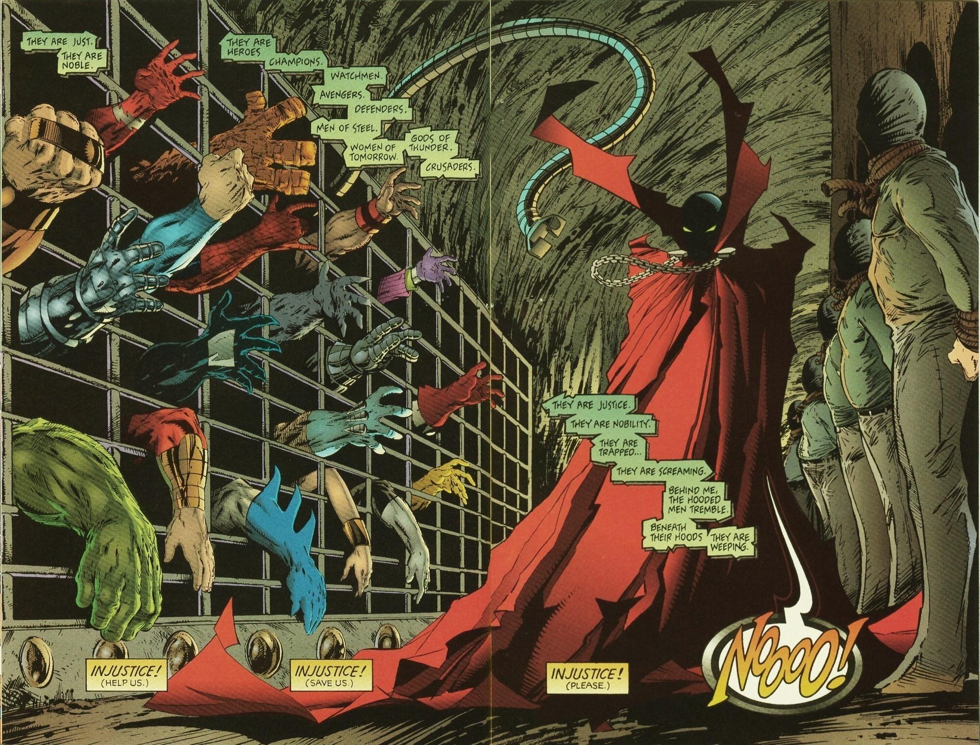 2000x1521 illustration, hands, Marvel Comics, comic books, cloaks, comics, Spawn, games, screenshot, comic book, fiction HD Wallpaper