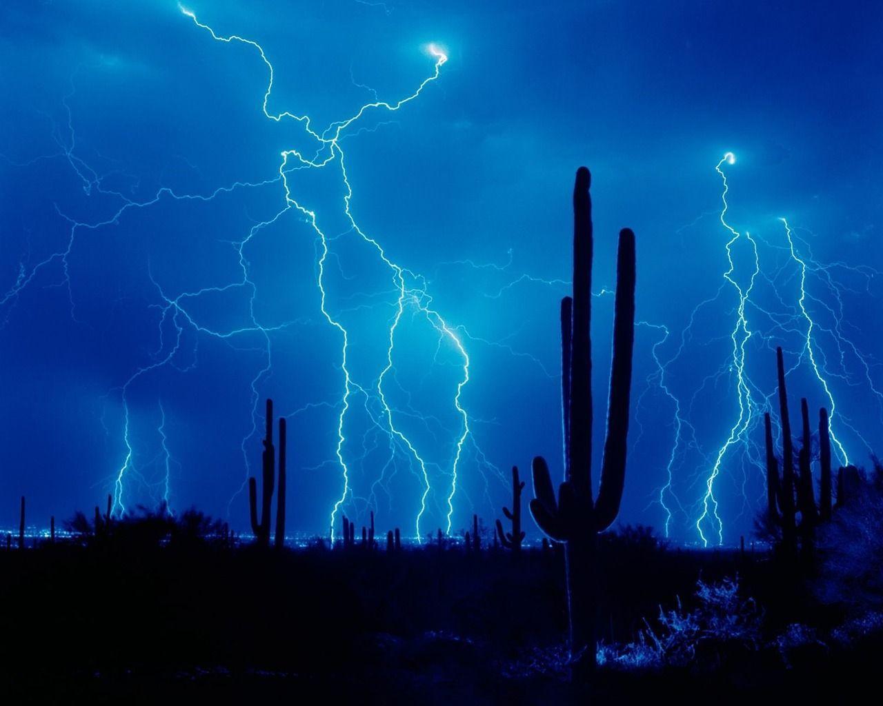 1280x1024 Thunderstorms Wallpaper