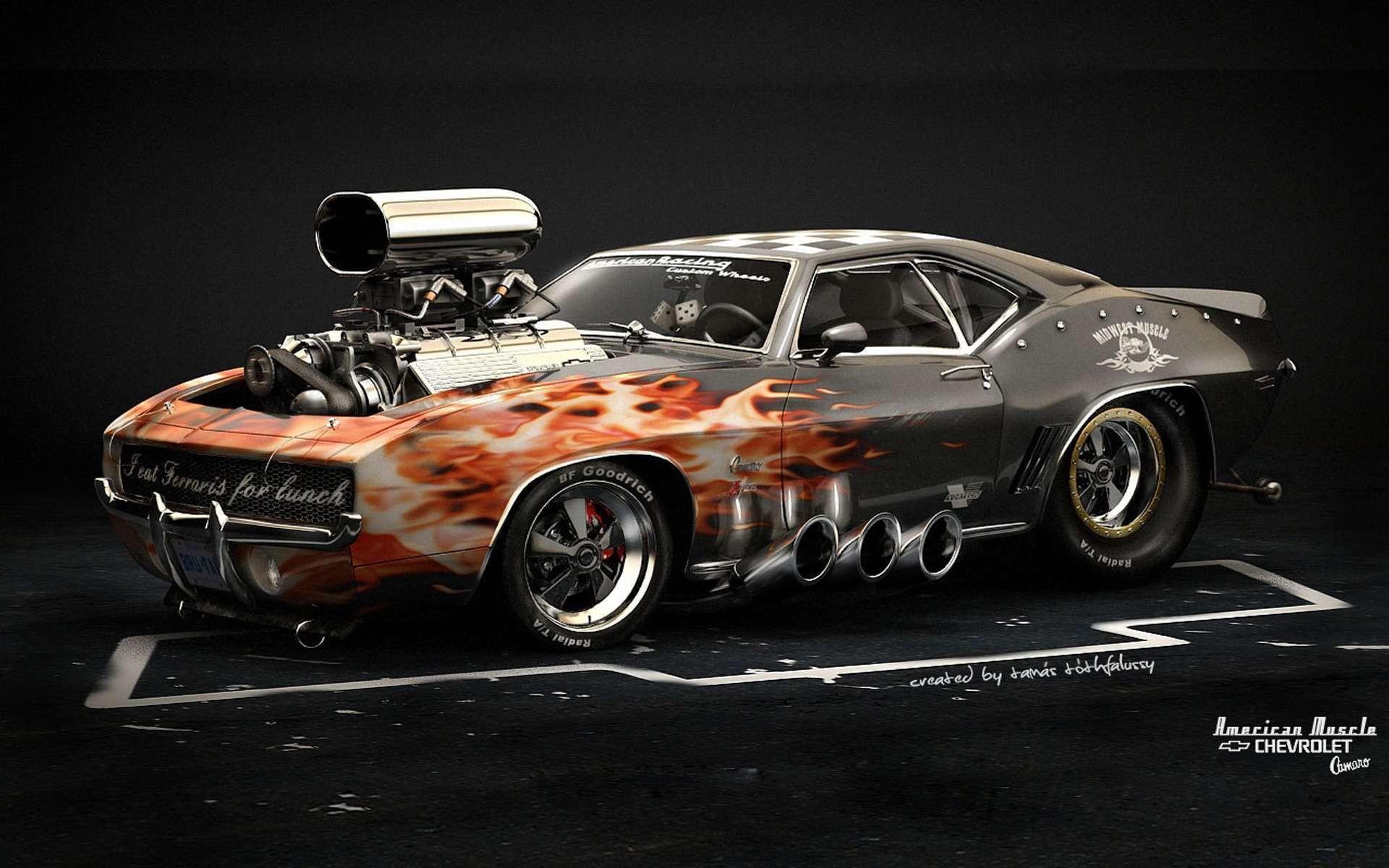 1920x1200 Camaro Orange 1969 chevrolet camaro ss