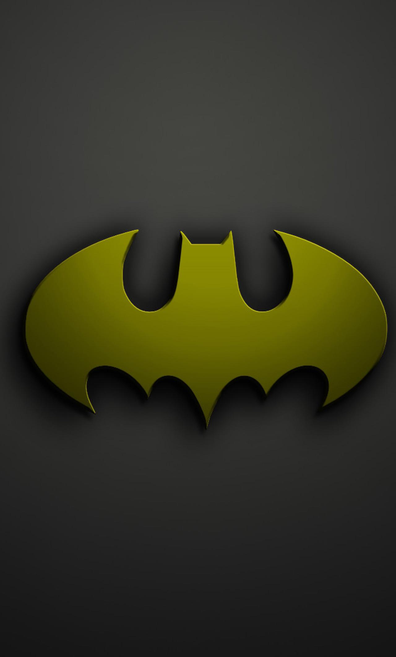 1280x2120 Batman Logo 4k Wallpaper iPhone