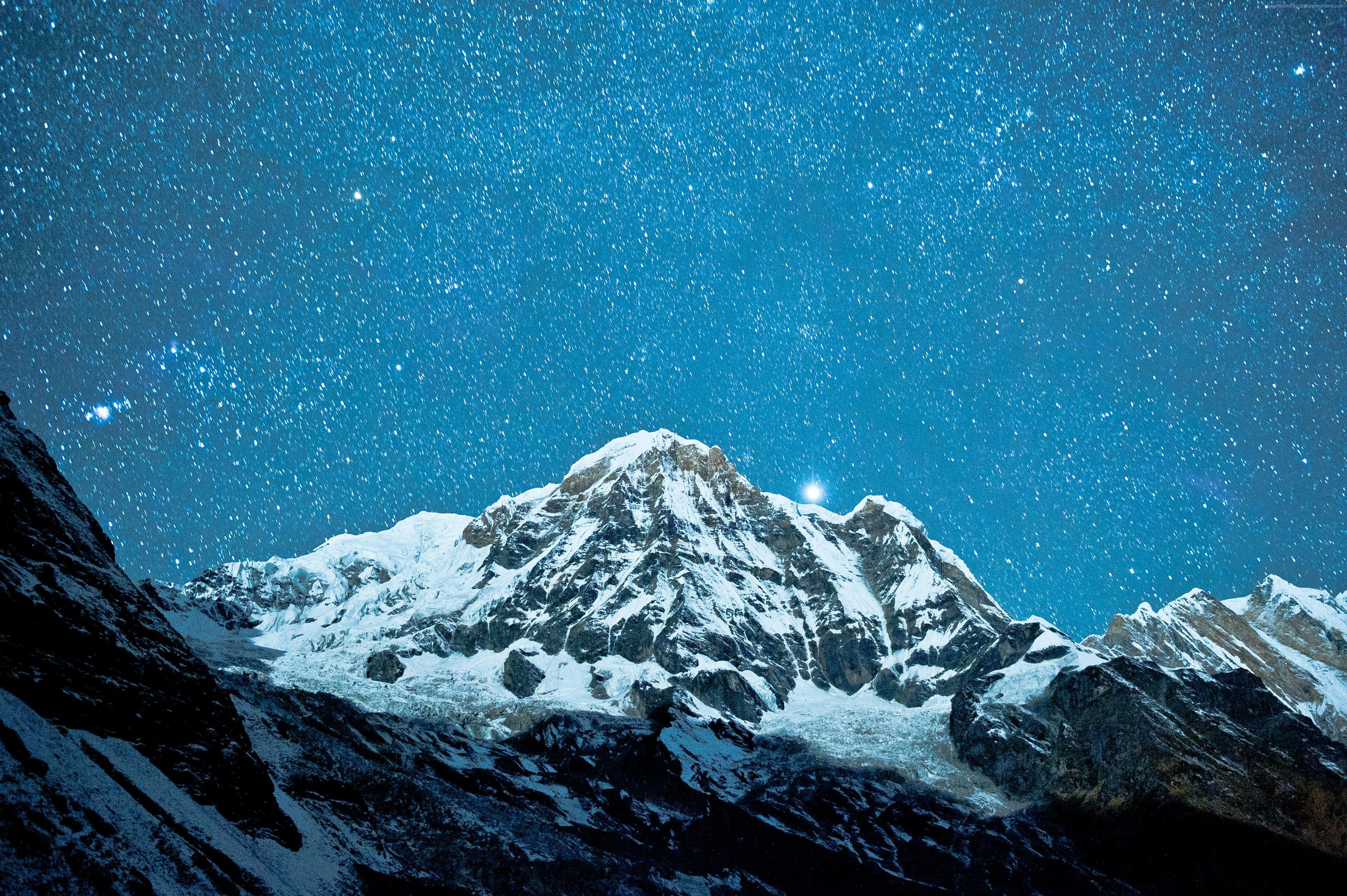 3922x2610 #night, k wallpaper, #Nepal, #Himalayas, k, #stars HD Wallpaper