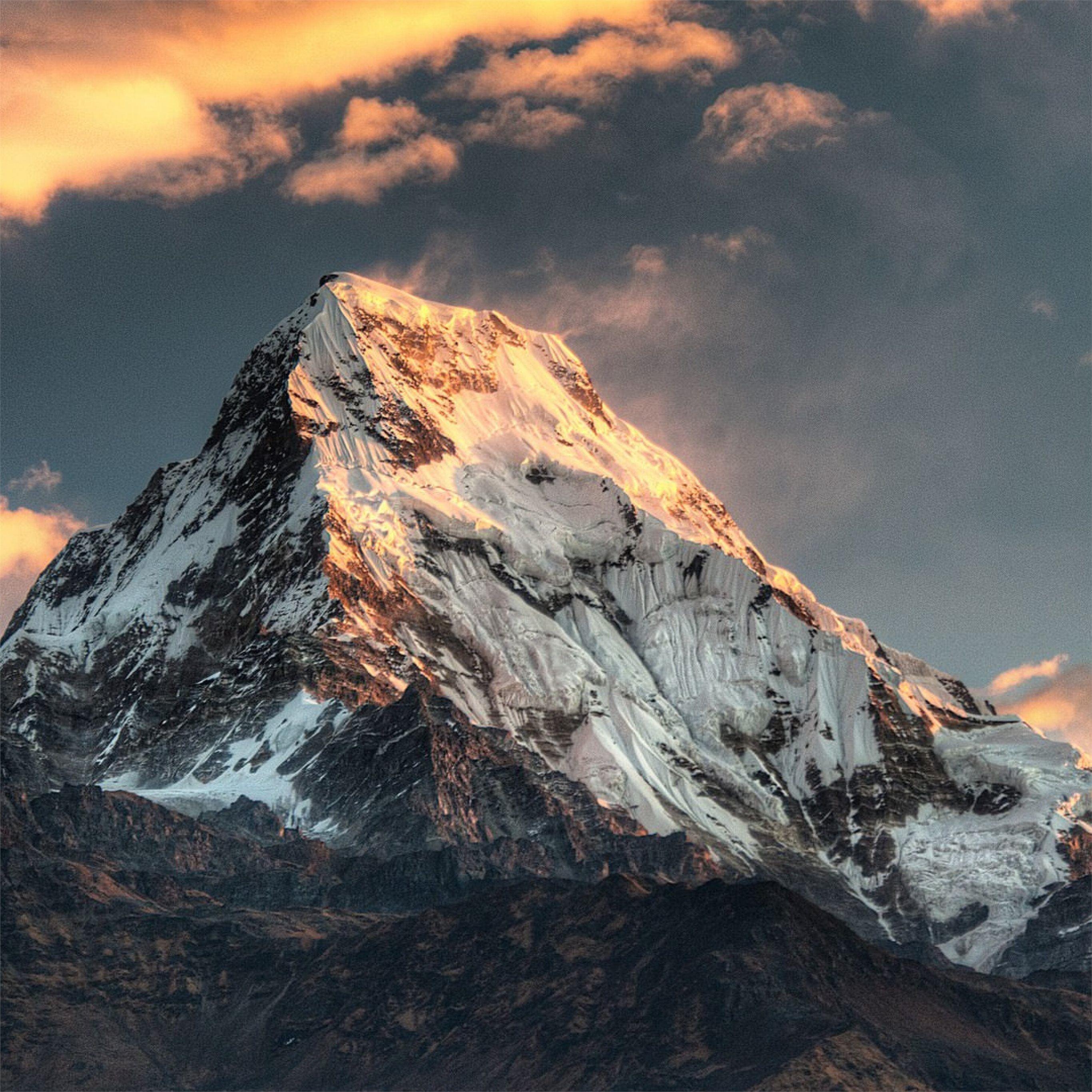 2732x2732 annapurna massif mountain range nepal iPad Pro Wallpaper Free Download