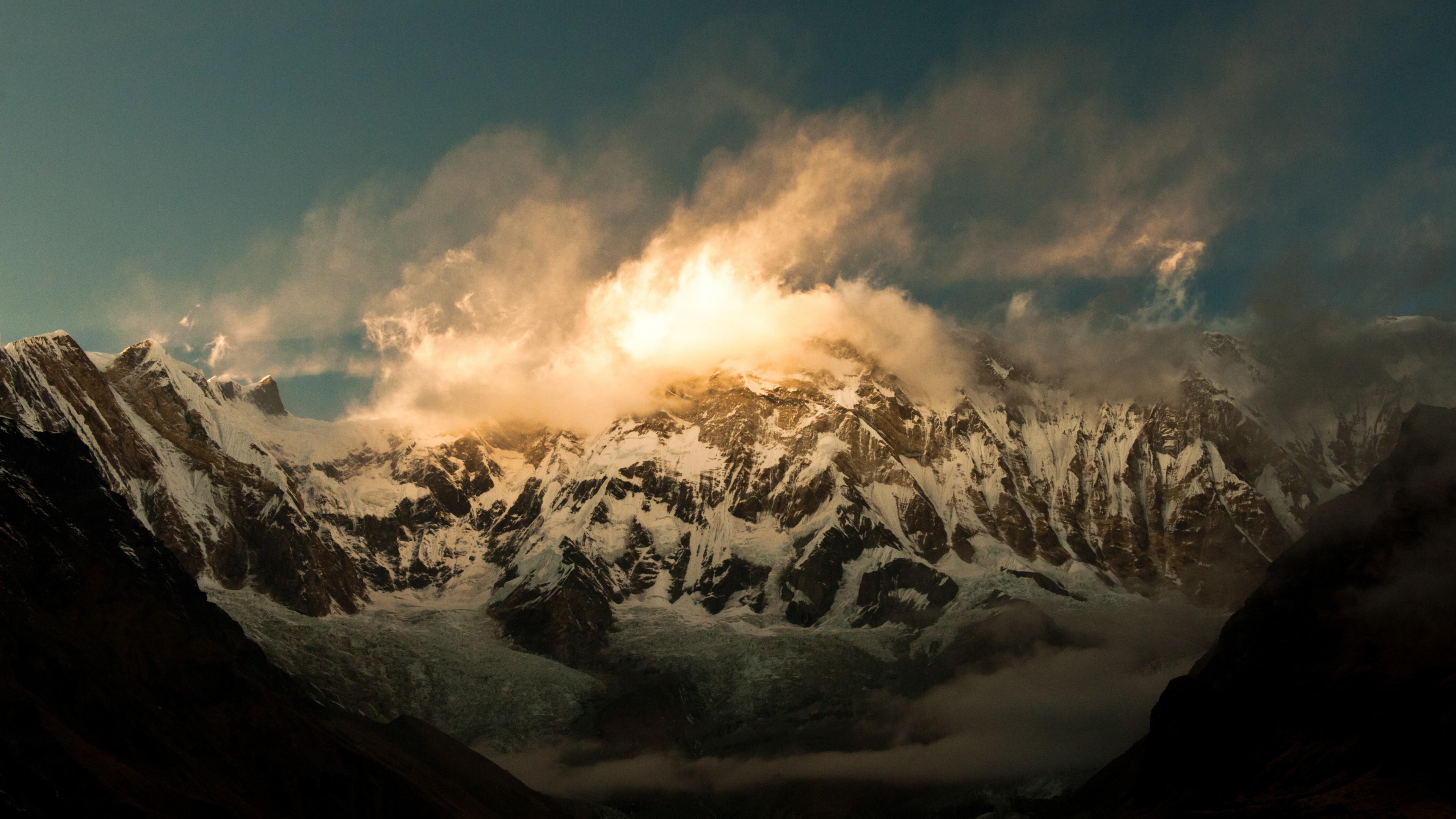 3840x2160 1080p Wallpaper Nepal Mountains Widescreen Landscape for iMac