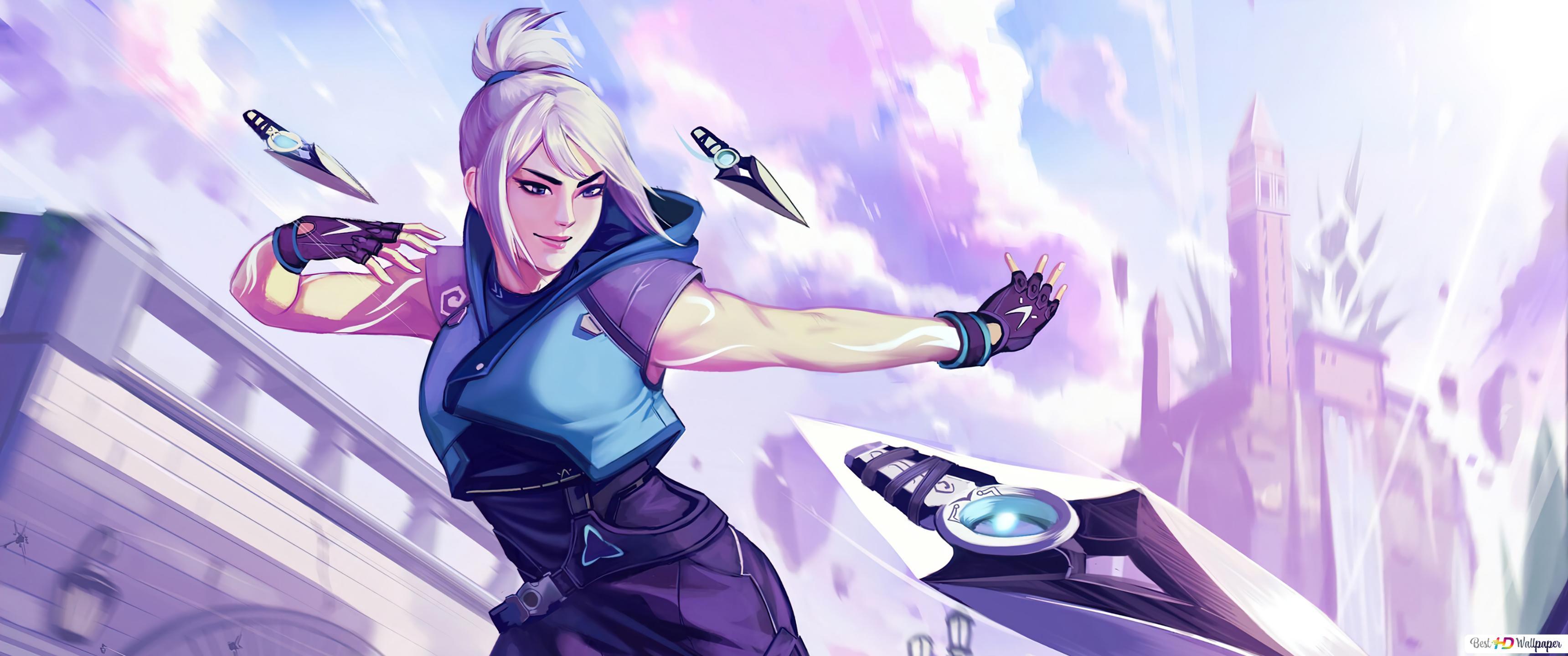 3440x1440 Kunai 'Jett' (Anime FA) (Riot Video Game) HD wallpaper download