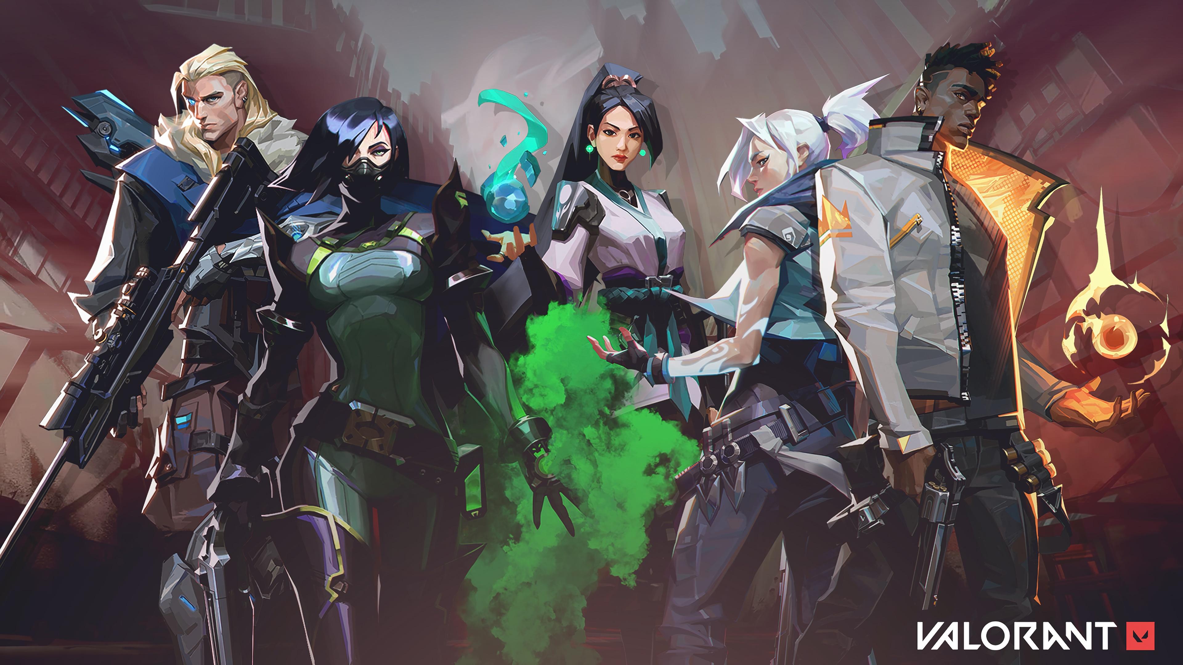 3840x2160 wallpaper, valorant, viper, sova, sage, jett, phoenix, 4k, HD HD Wallpaper