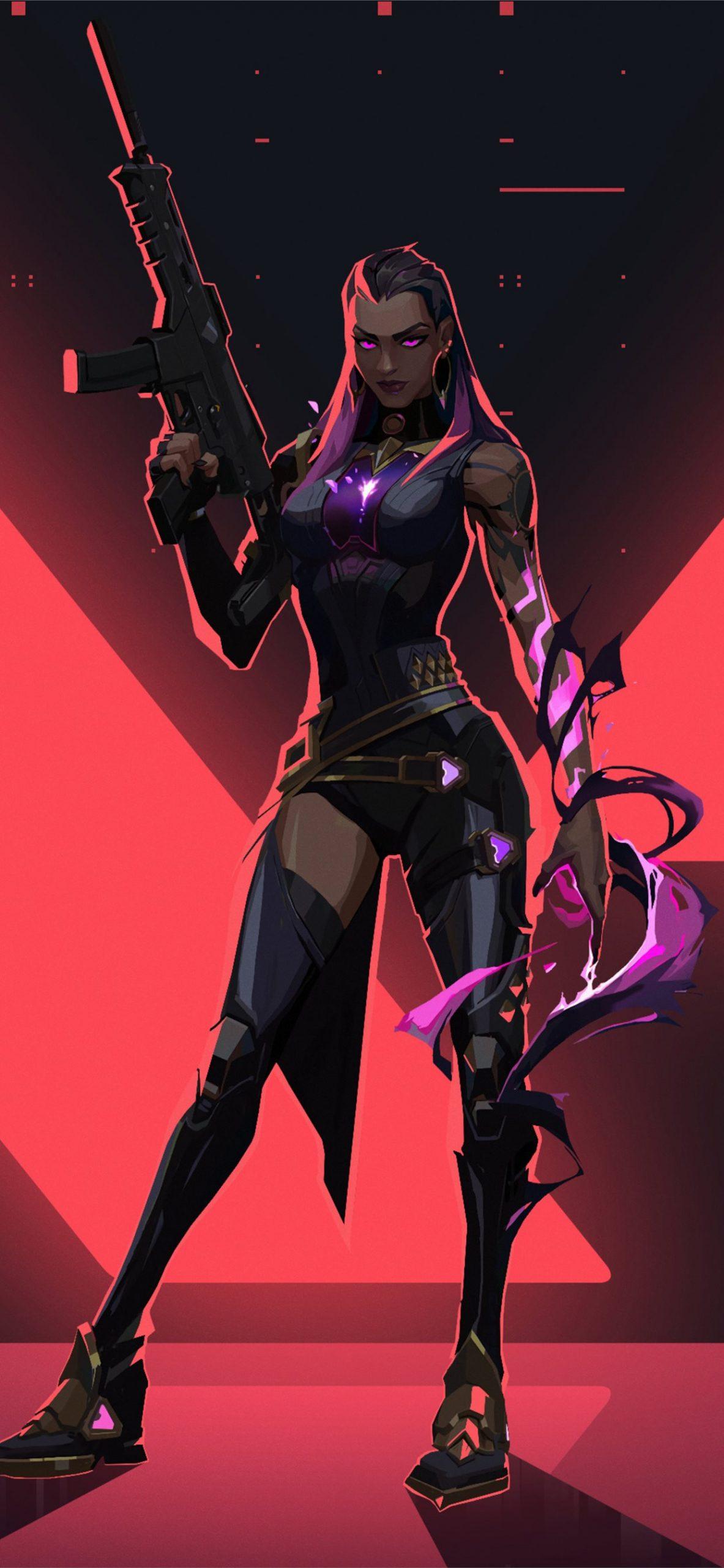 1183x2560 Valorant Wallpaper
