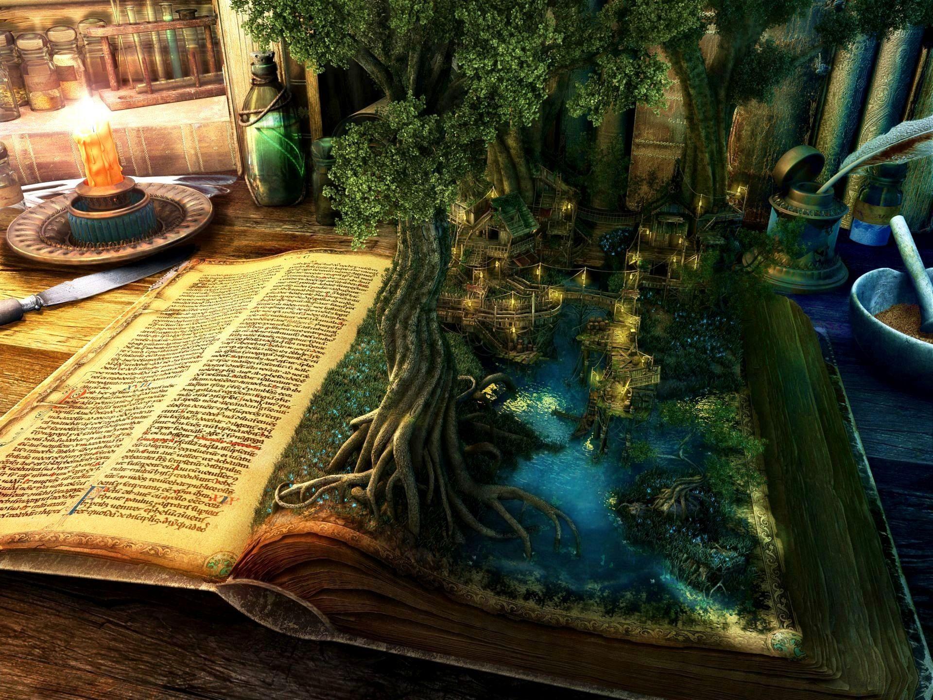 1920x1440 Magical book, Book wallpaper, Magic book