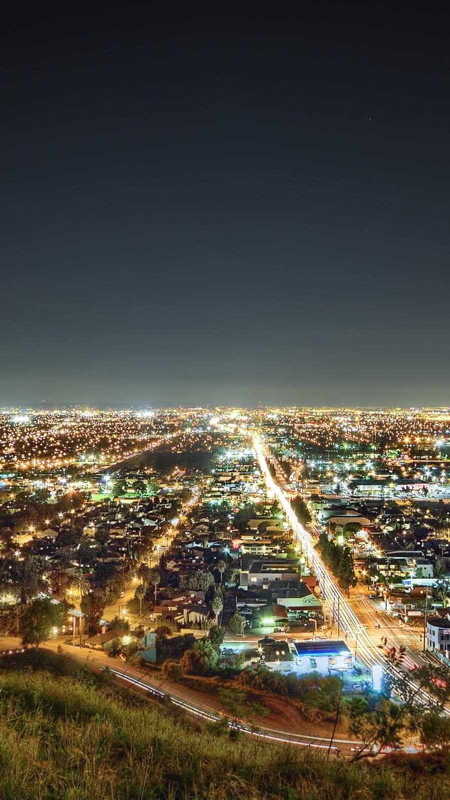 900x1598 Los Angeles California Night IPhone Wallpaper Wallpaper : IPhone Wallpaper