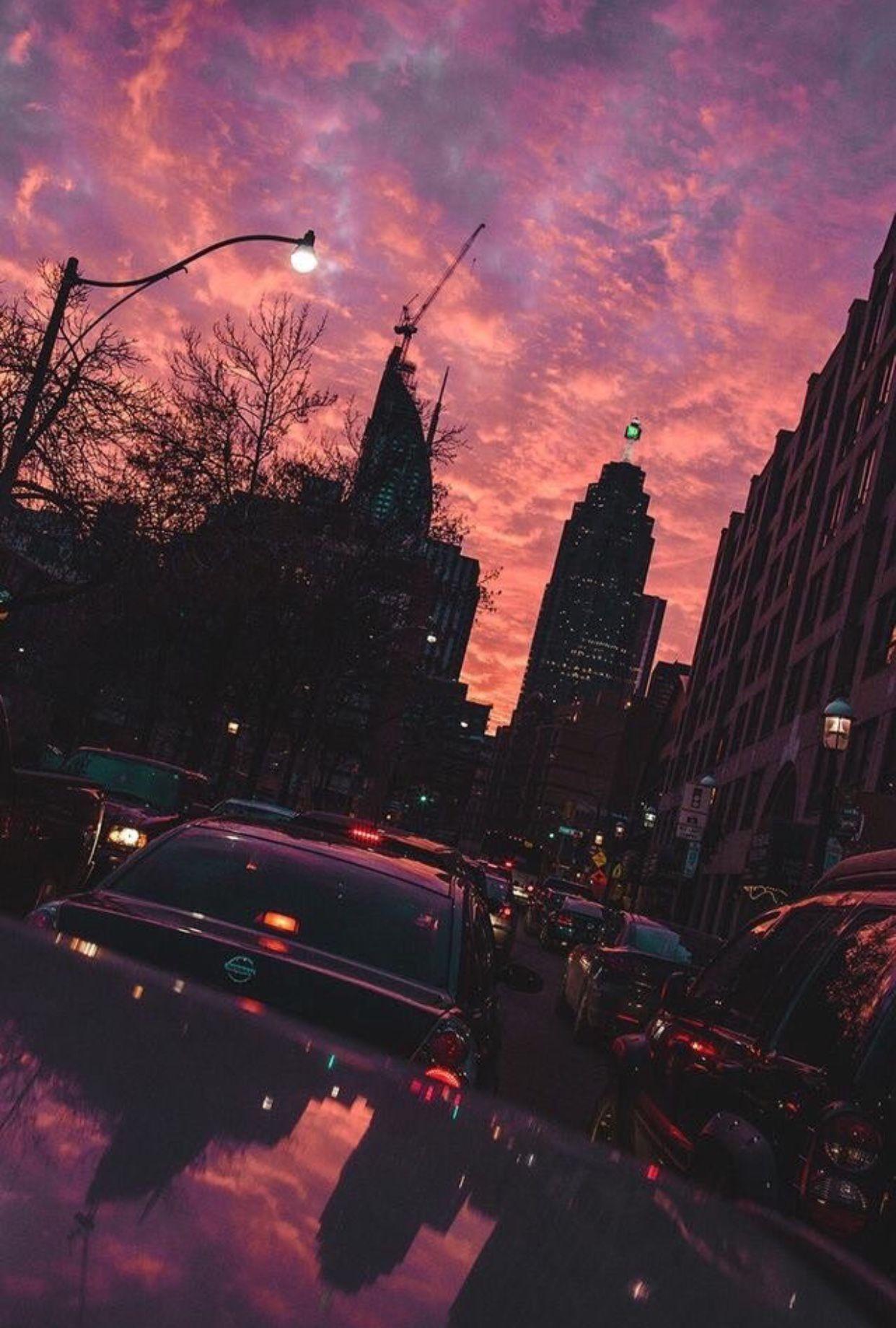 1242x1840 Pastel Aesthetic City iPhone Wallpaper