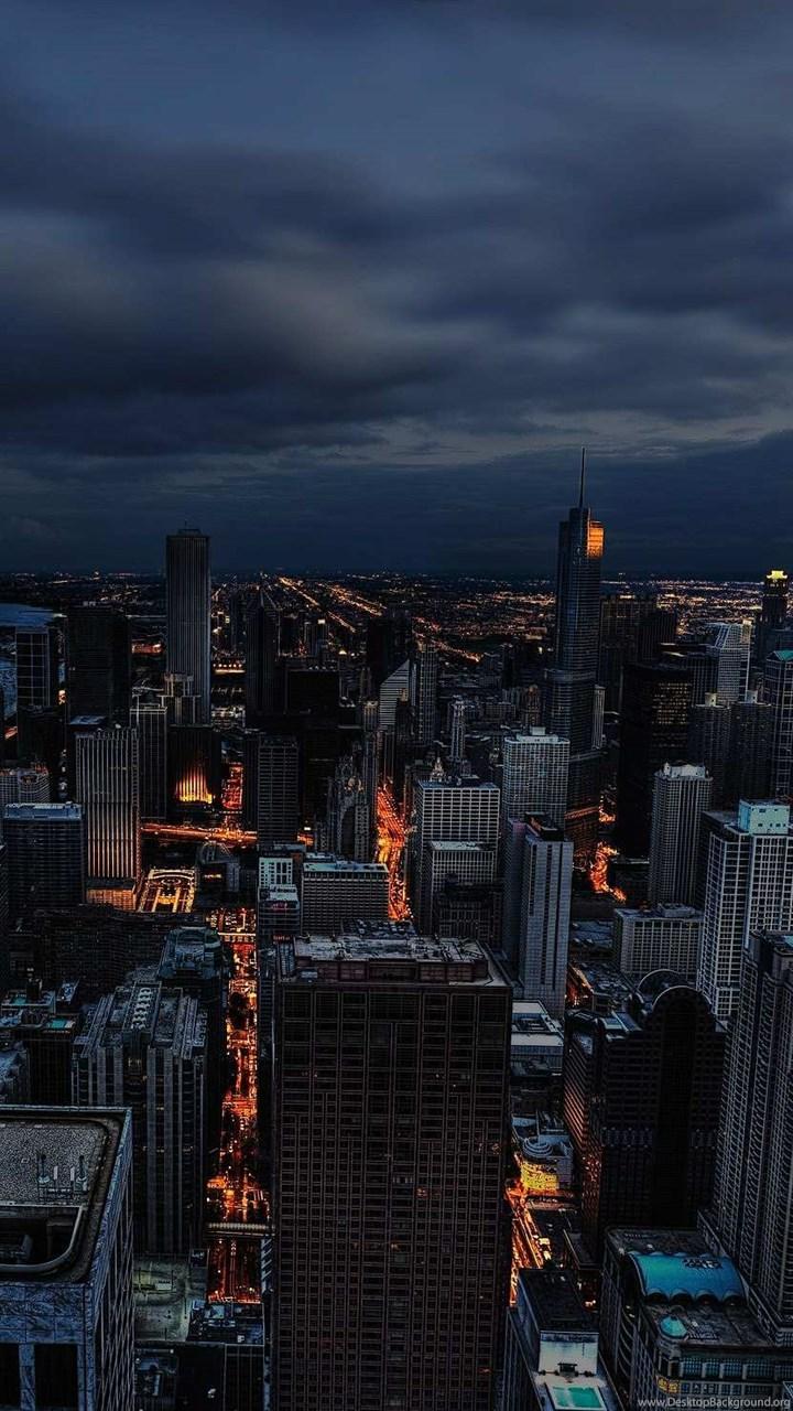 720x1280 Twilight In Gotham City. Cities Background For Mobile Devices. Desktop Background