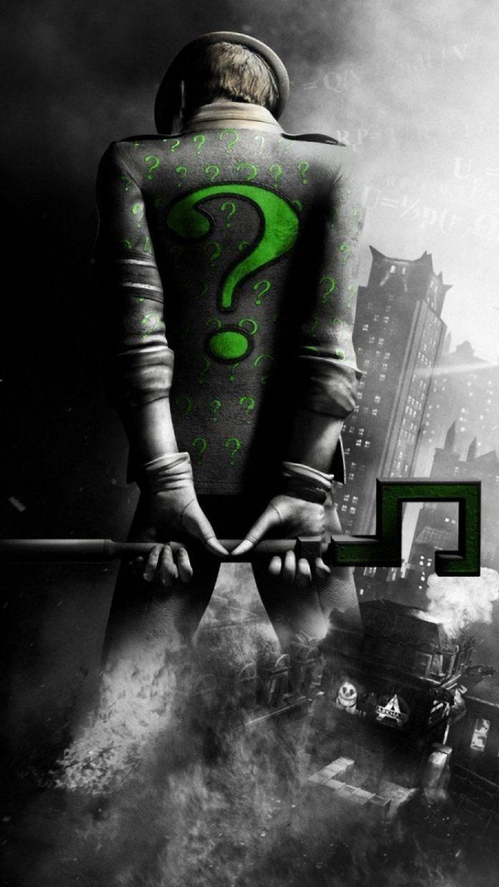 720x1280 Riddler Gotham Phone Wallpaper
