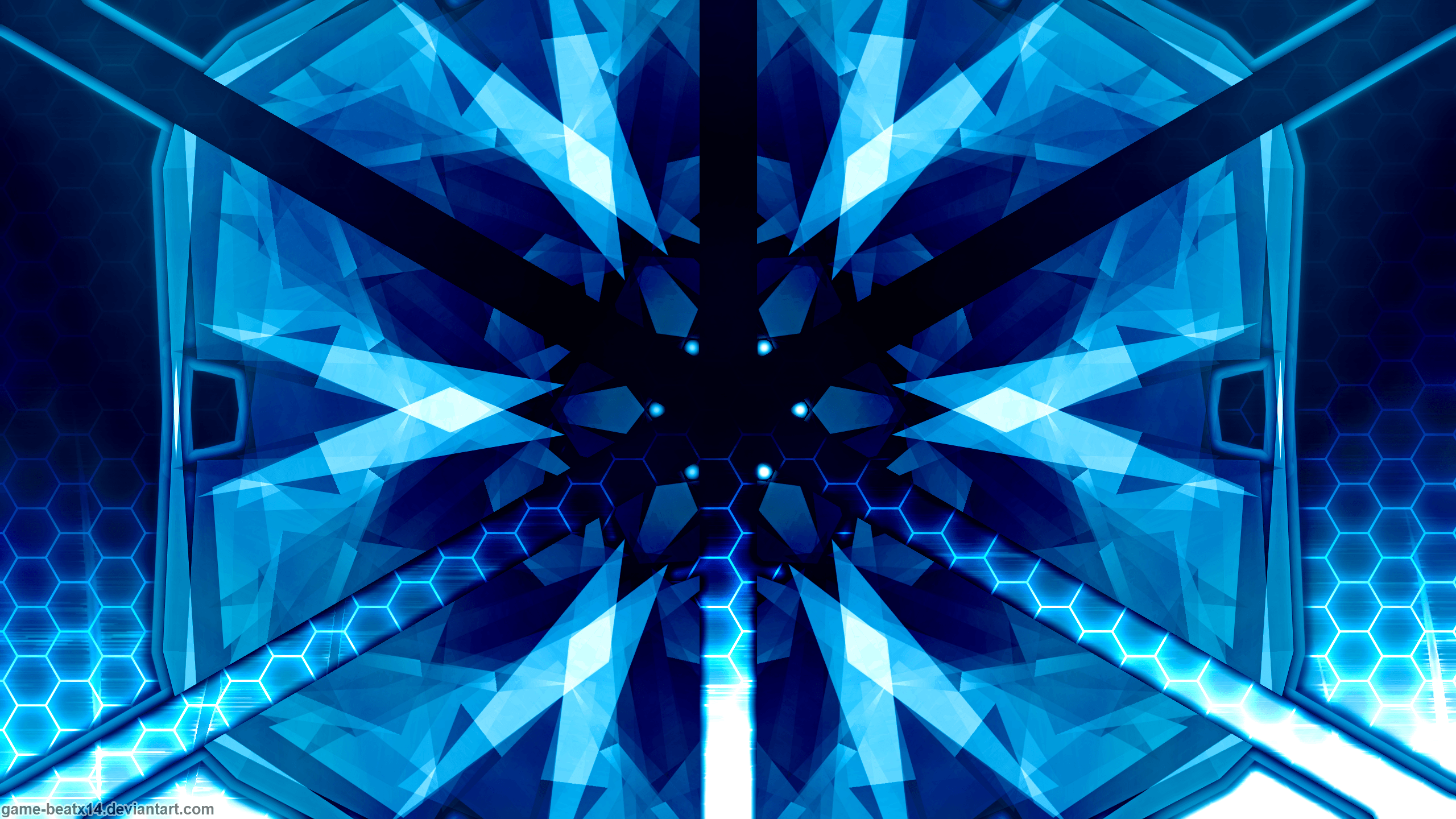 2560x1440 Black and Blue Gaming Wallpaper, HD Black and Blue Gaming Background