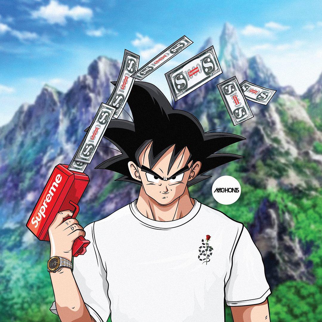 1080x1080 Goku Swag Wallpaper