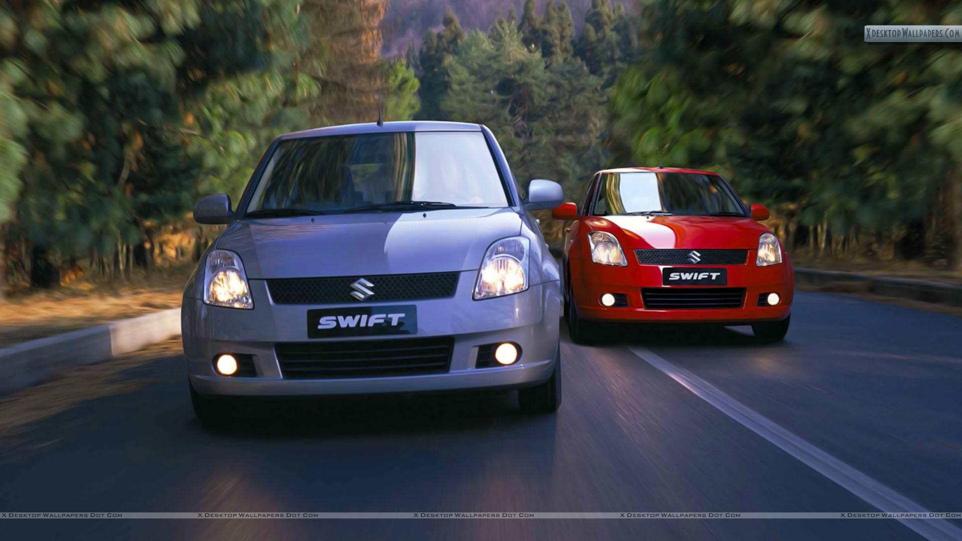 1920x1080 Suzuki Swift Sport Blue And Red Cars Wallpaper