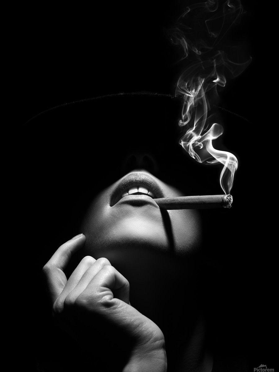 900x1200 Smoking Girl Dark Wallpaper