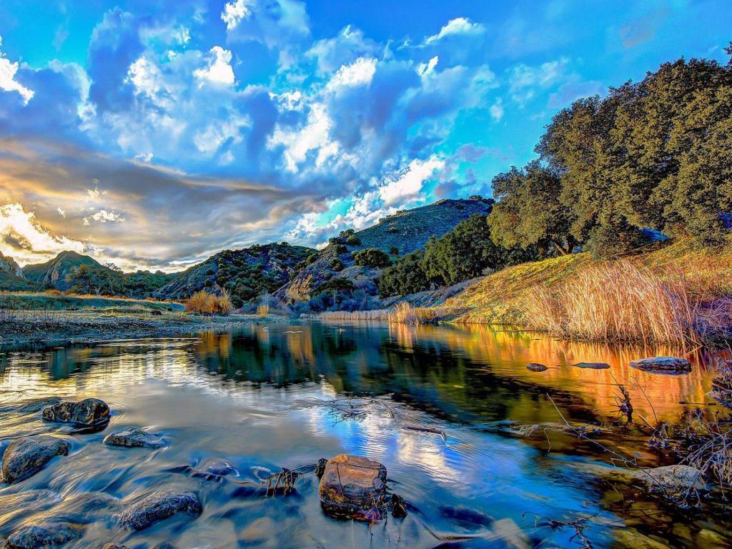 1024x768 Beautiful River Desktop Picture Background HD HD Wallpaper