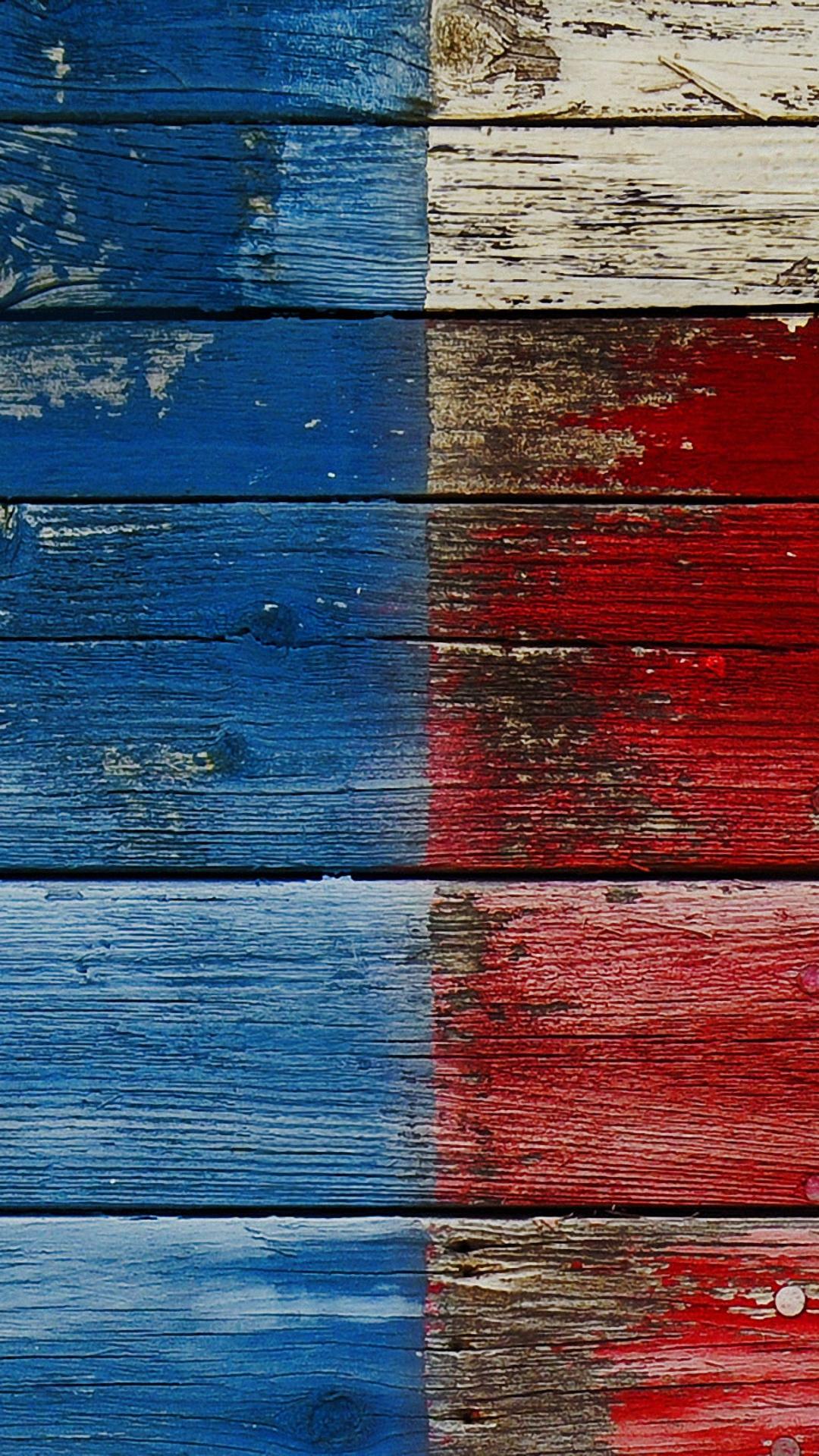 1080x1920 Hd Red Blue Wood Nokia Phone Wallpaper