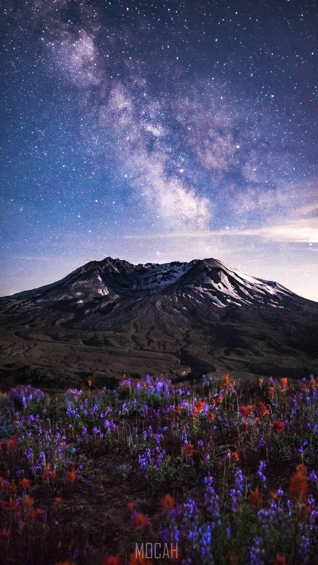 1080x1920 milky way over mt_ saint helens, Nokia 6 (2018) wallpaper HD free download, 1080x1920. Mocah HD Wallpaper