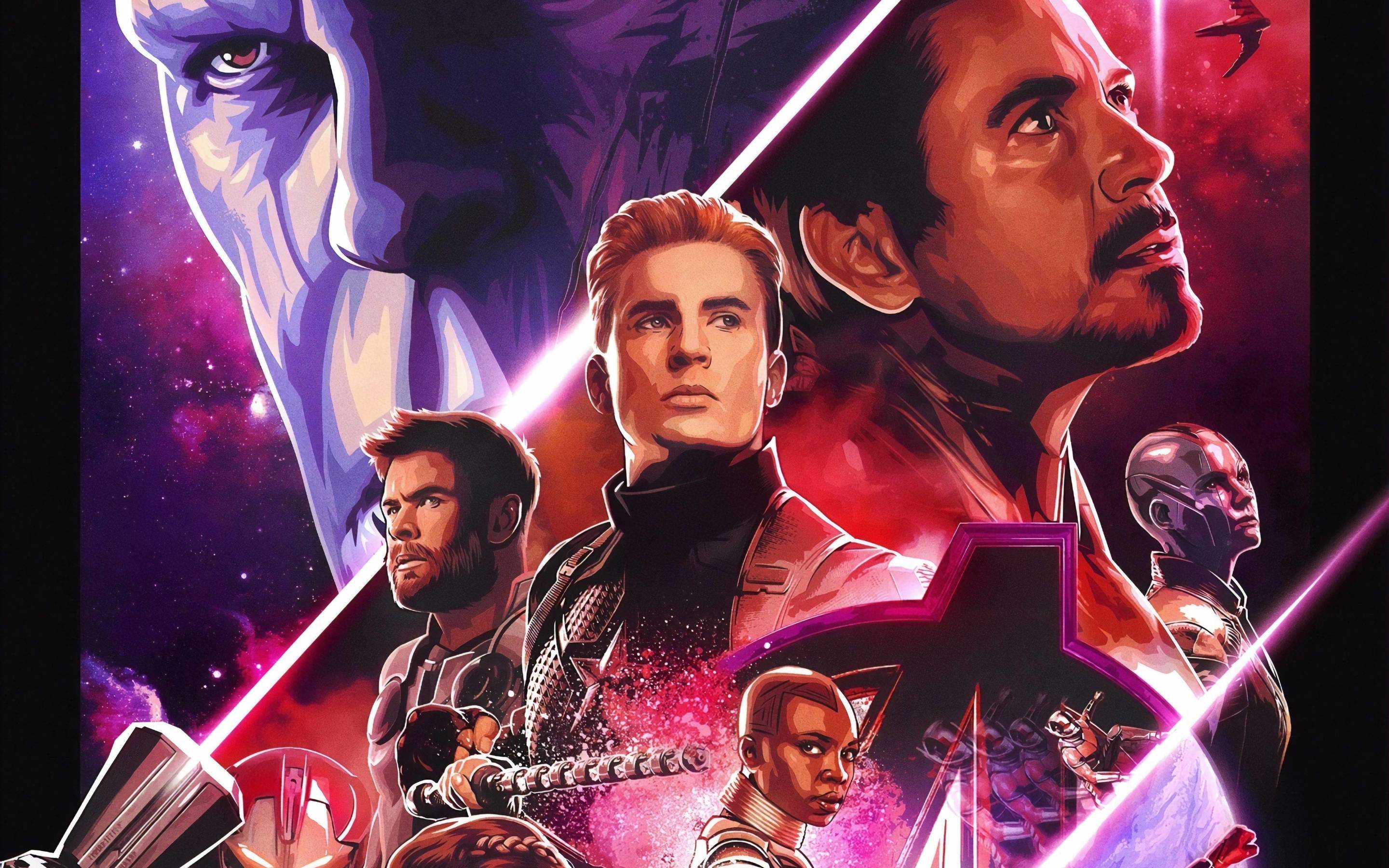 2880x1800 Avengers Endgame 5K Retro Poster Macbook Pro Retina Wallpaper, HD Movies 4K Wallpaper, Image, Photo and Background