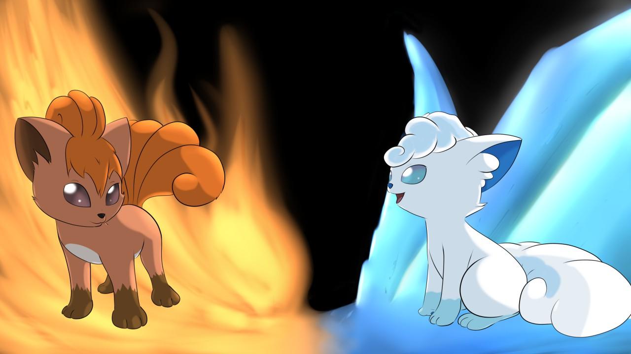 1280x720 Vulpix fire and ice by Jollythinker - Fur Affinity [dot] net