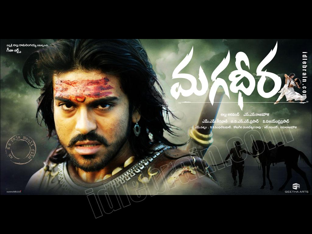 1024x768 Magadheera film wallpaper cinema -Ram Charan Teja& Kajal Agarwal
