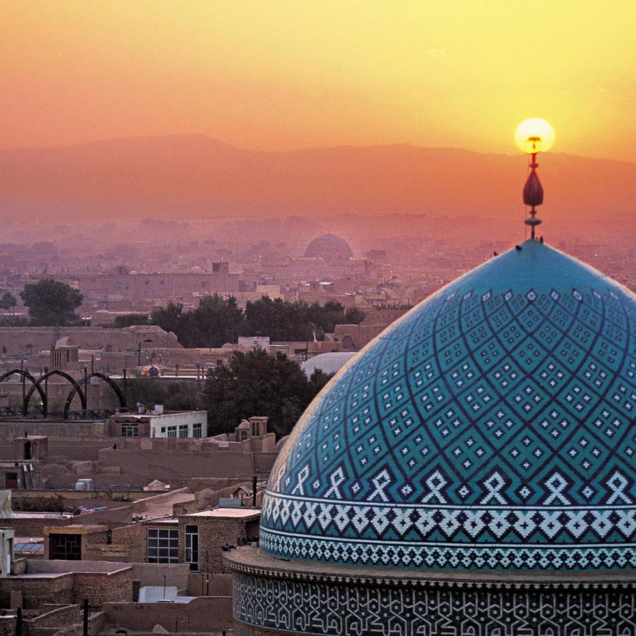 1280x1280 Wallpaper Yazd, Iran, Islam, Sunset, Islamic Architecture • Wallpaper For You HD Wallpaper For Desktop & Mobile