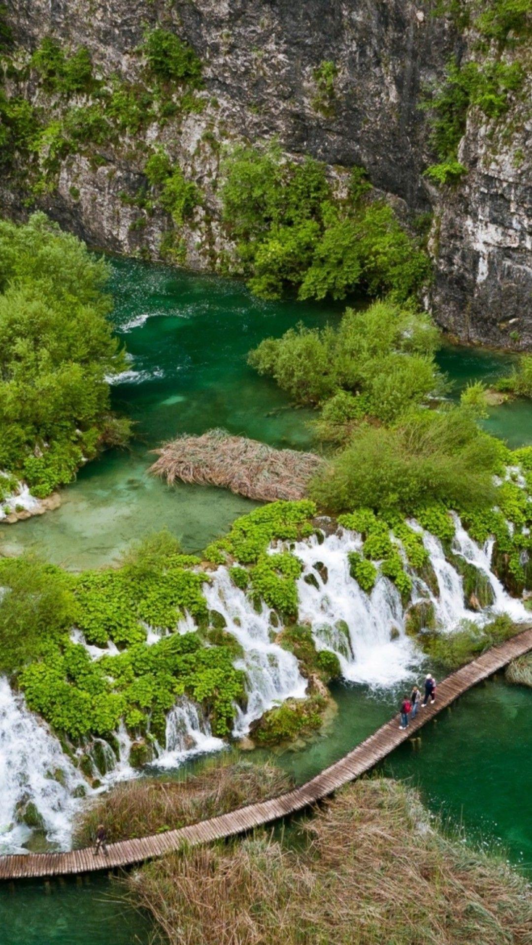1080x1920 Wallpaper Download 1080x1920 Tropical green river paradise landscape. Landscapes Wallpaper. download. Paradise landscape, Landscape wallpaper, Landscape