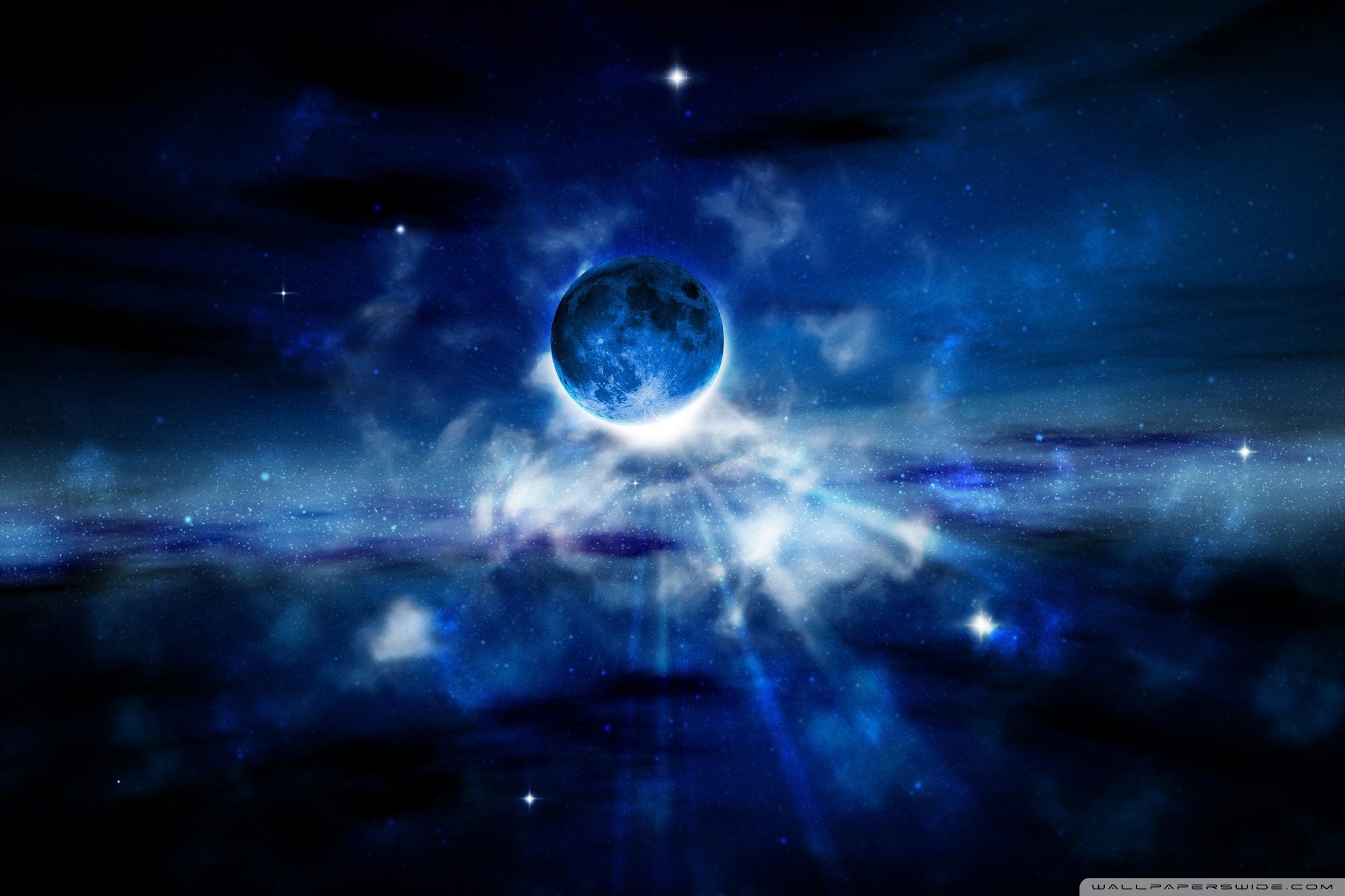 2000x1333 Blue Moon Ultra HD Desktop Background Wallpaper for 4K UHD TV : Multi Display, Dual Monitor : Tablet