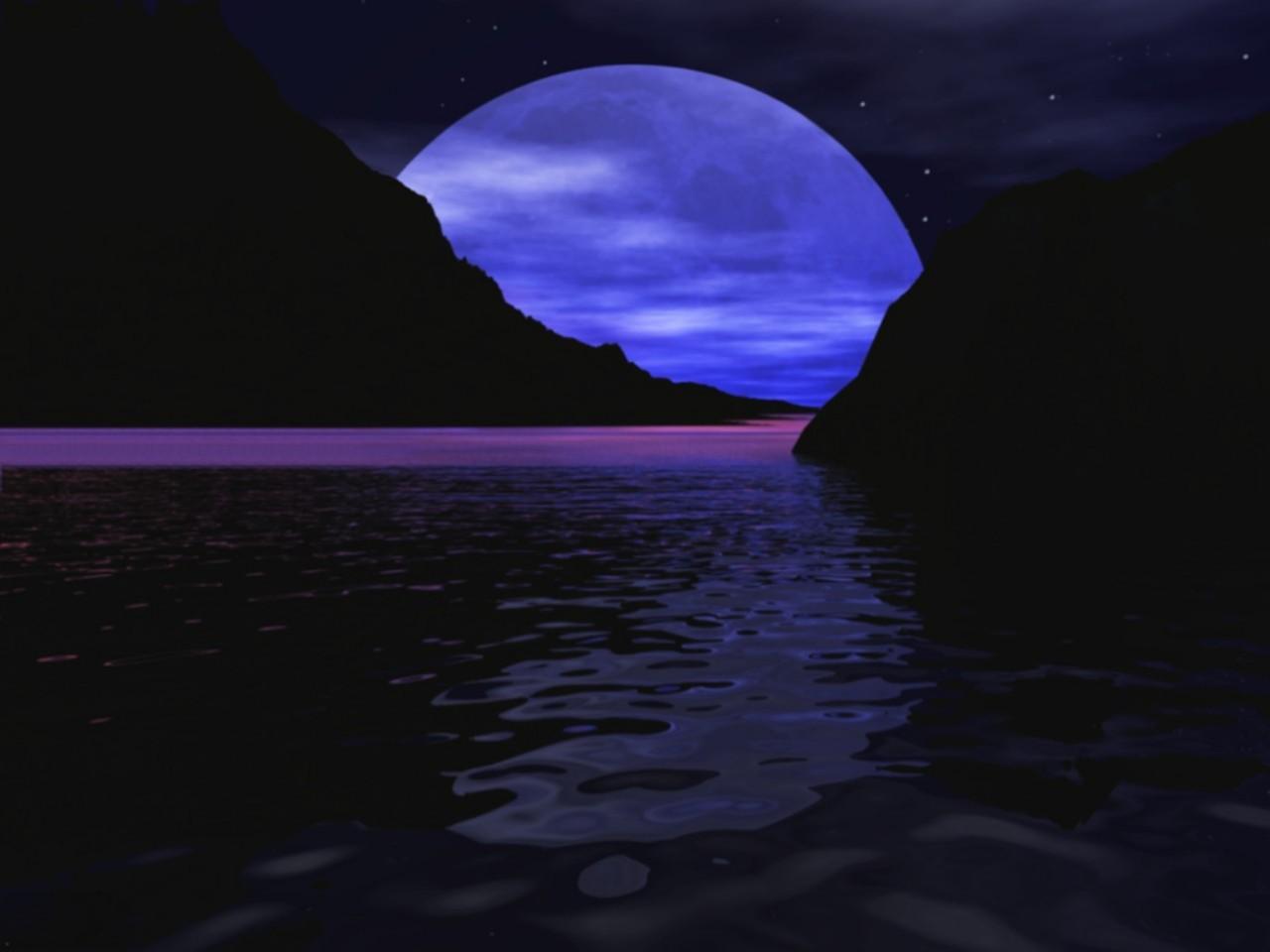 Blue Moonlight Wallpapers - Top Free Blue Moonlight Backgrounds ...