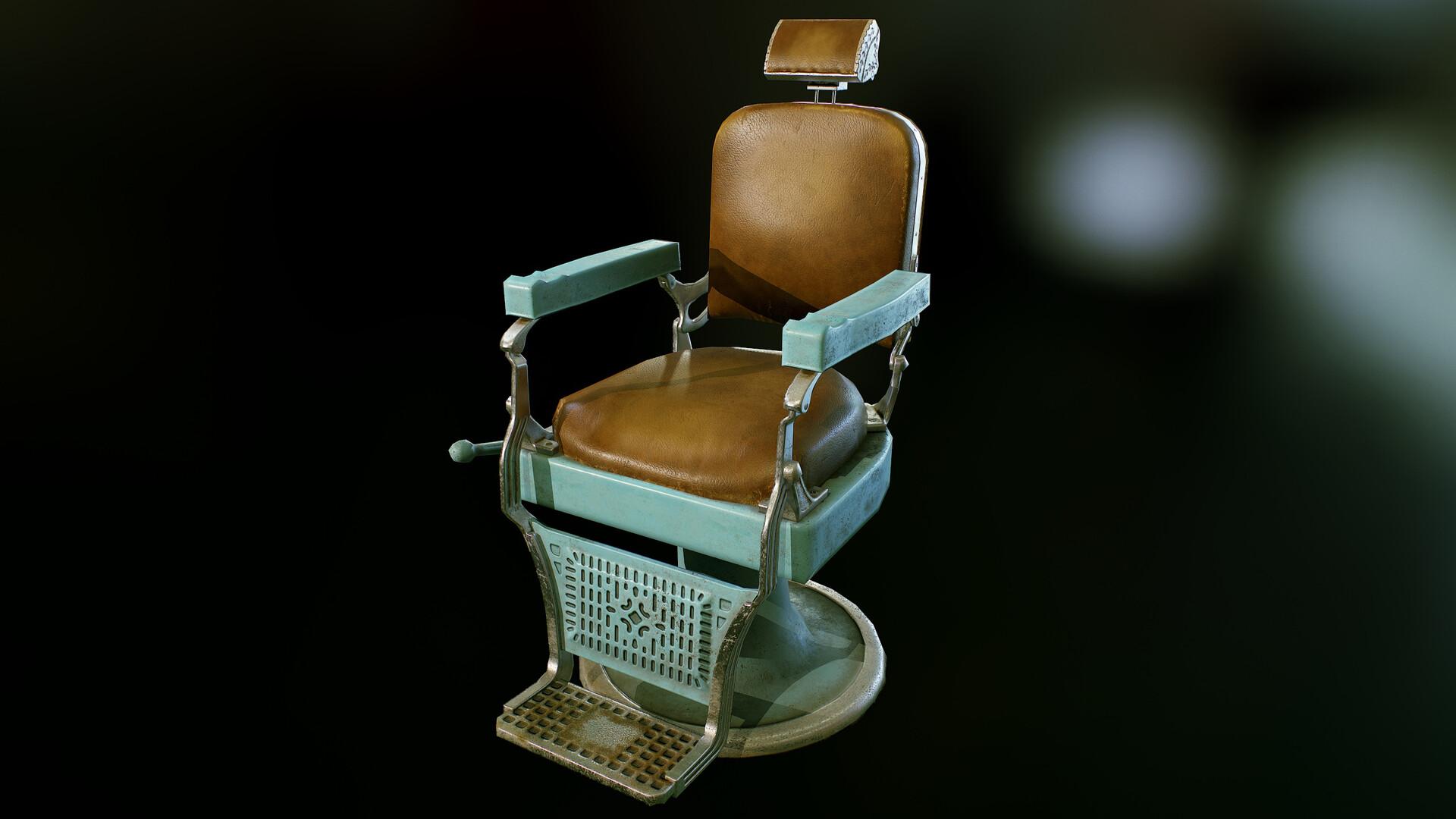 1920x1080 Koken 1920's Barber Shop Chair, Radu Moraru