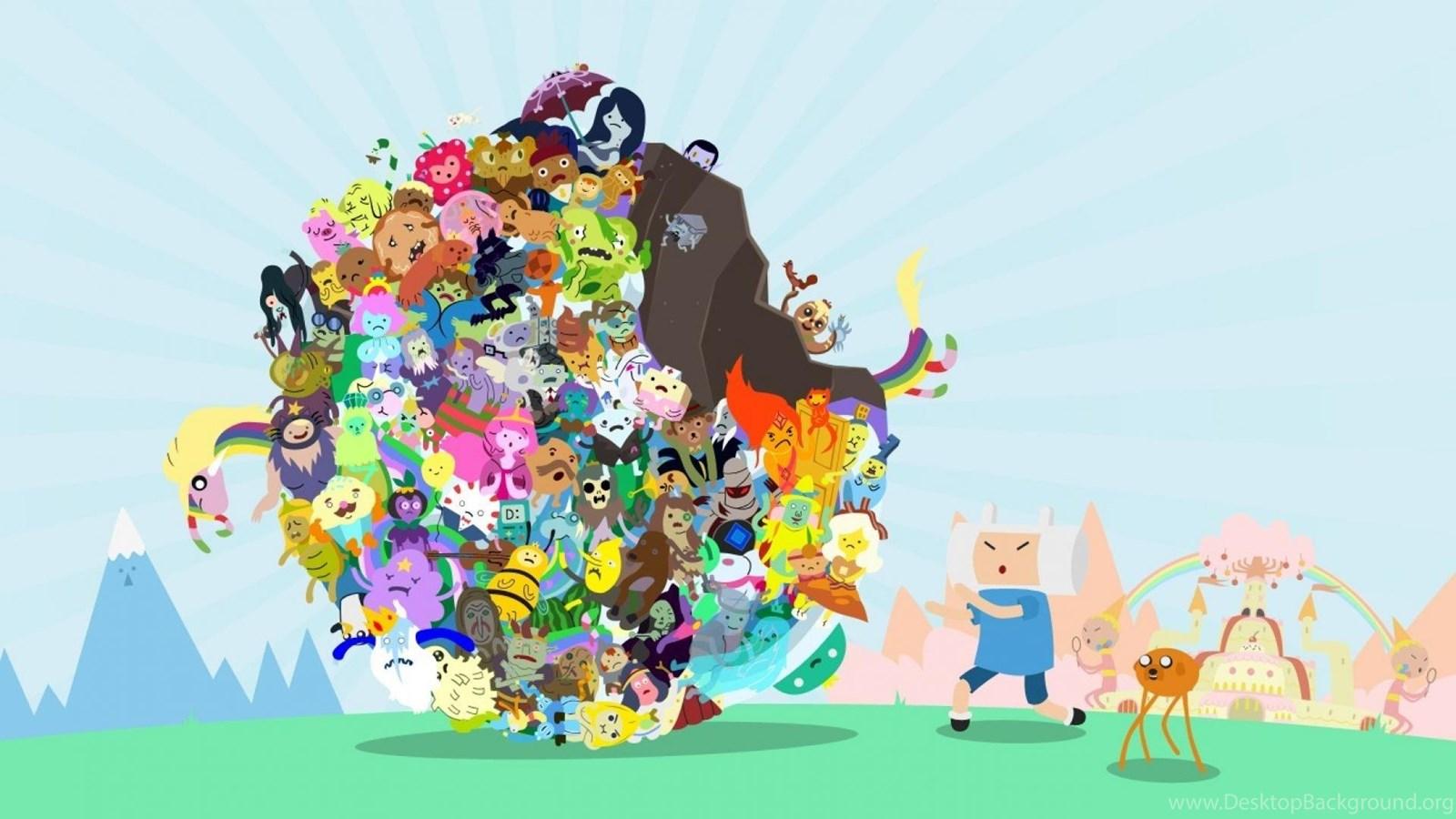 1600x900 Parody Adventure Time Katamari Damacy Wallpaper Desktop Background