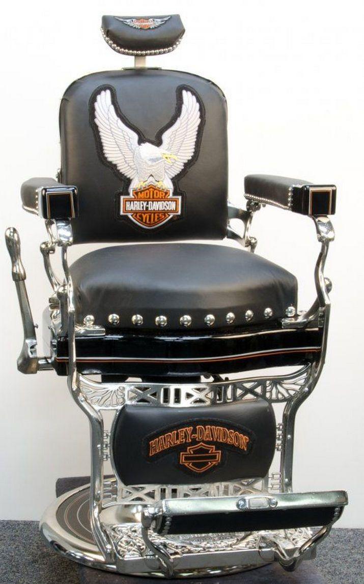 715x1149 Here's What Guys are Pinning (27 Photo) Men. Barber chair, Harley davidson, Harley