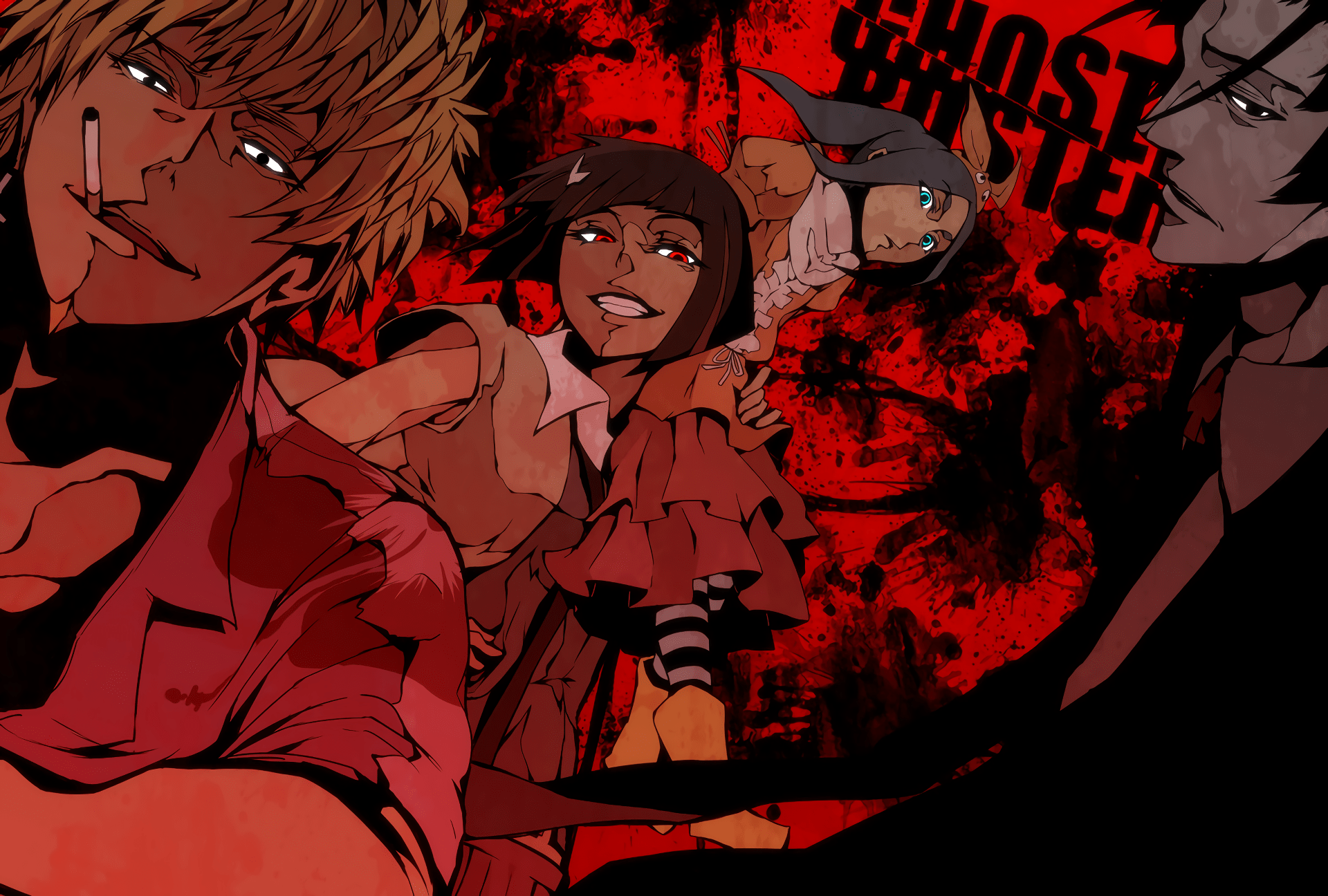 1920x1296 Monogatari Series HD Wallpaper, Kaiki, Ononoki, Oshino