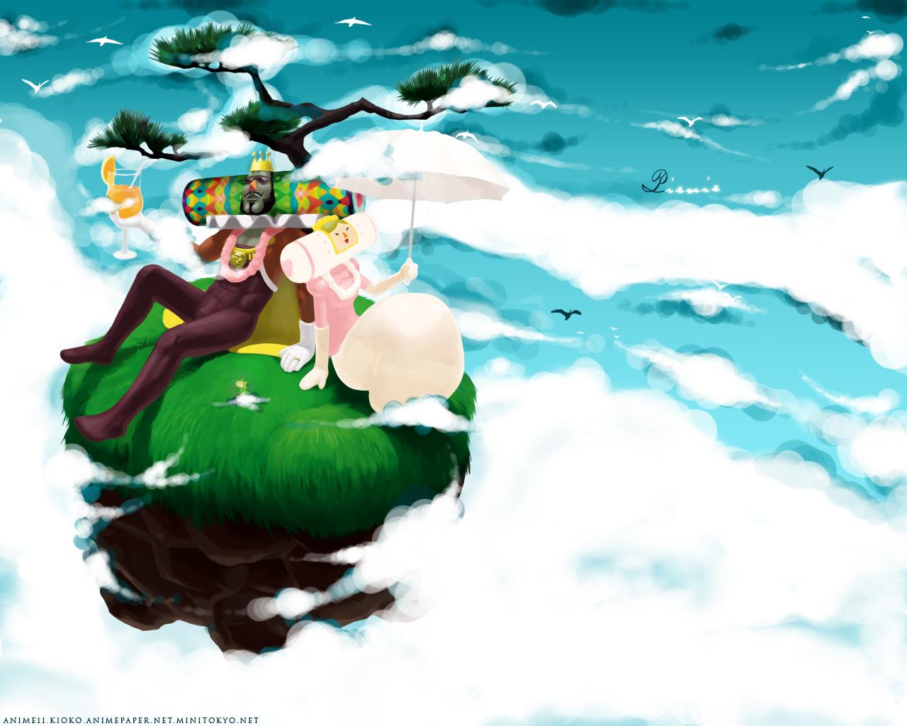 1280x1024 Katamari Damacy Wallpaper: Picnic. Above The Clouds