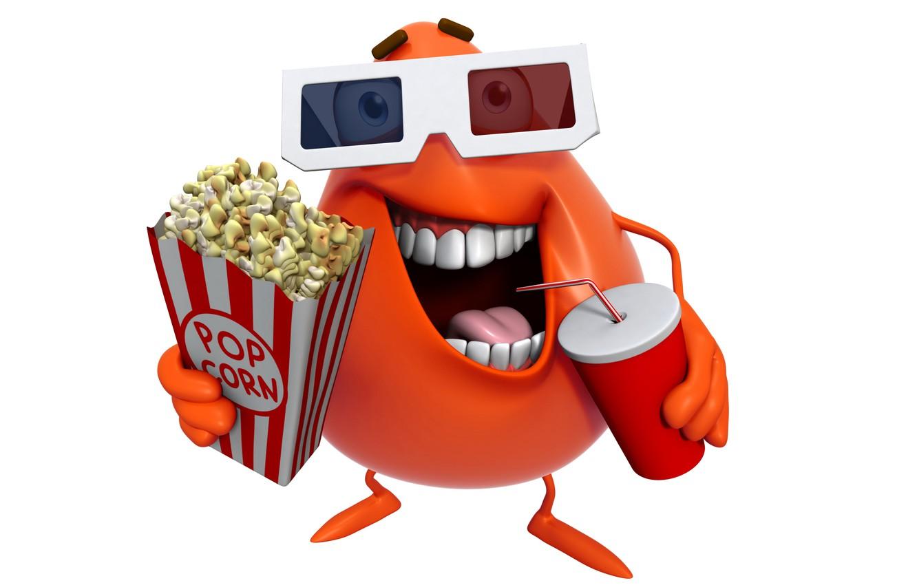 1332x850 Wallpaper monster, cinema, monster, smile, cartoon, character, movie, funny, cute, pop corn image for desktop, section рендеринг