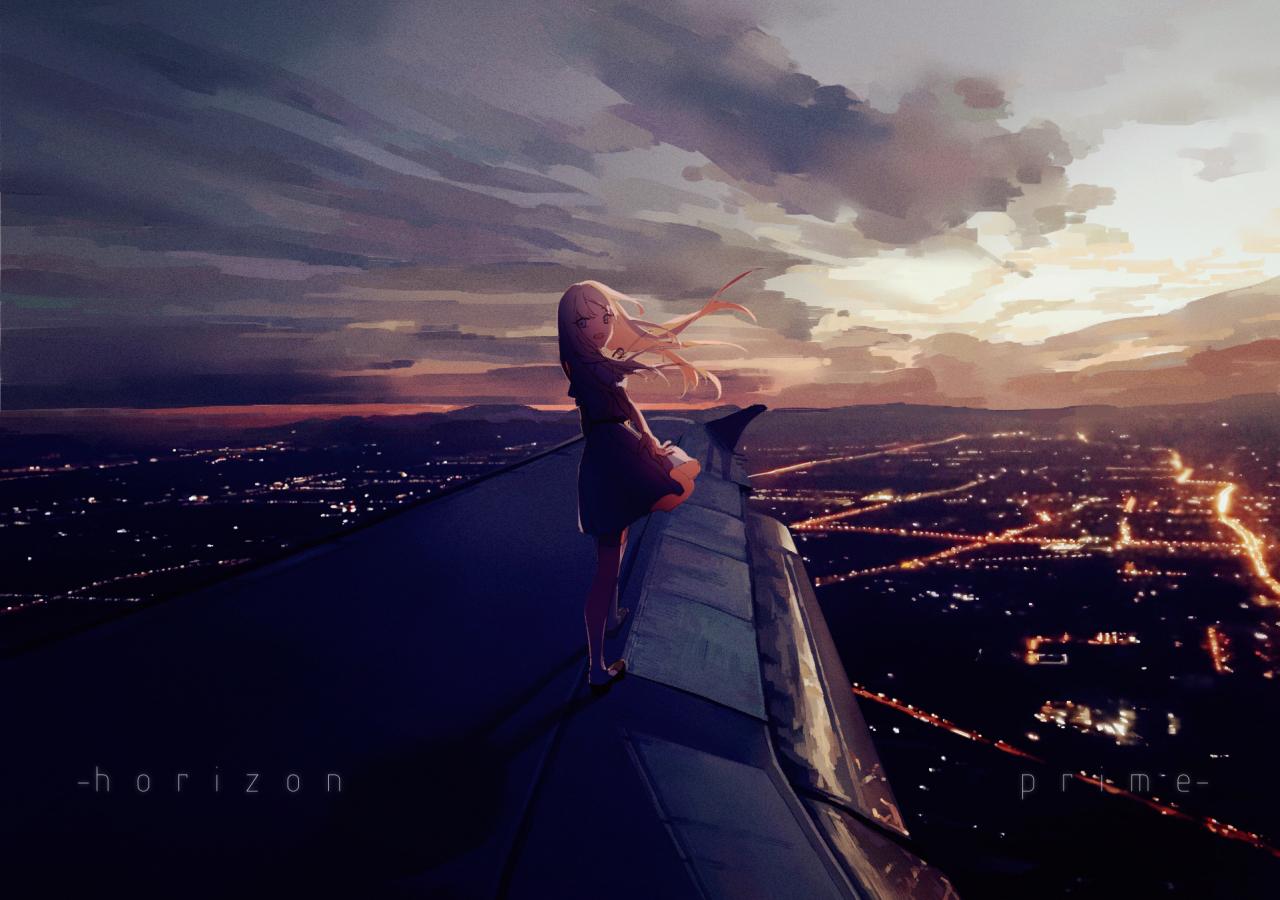 1280x900 Download 1280x900 wallpaper night, cityscape, anime girl, night out, dark, widescreen, 1280x900 HD image, background, 18141