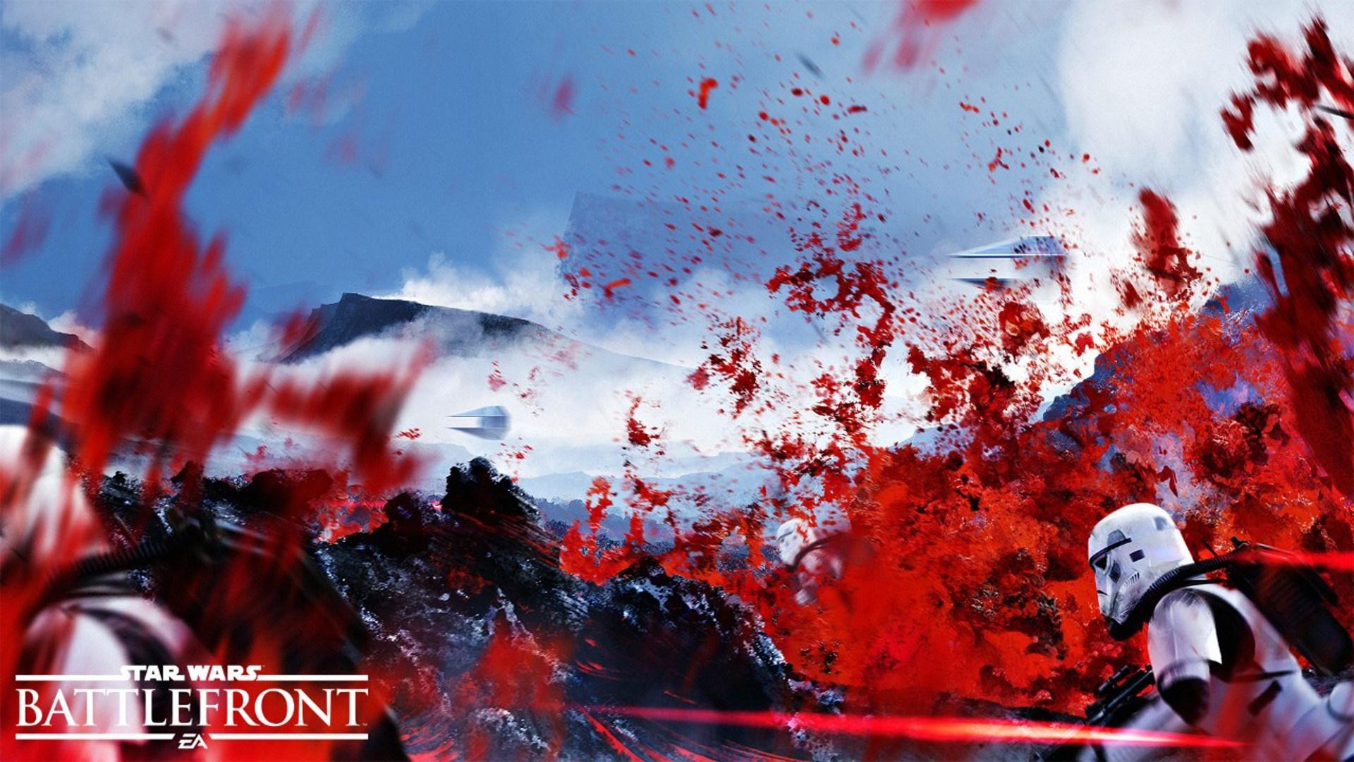 1920x1080 Star Wars, red, TIE Fighter, lava, stormtrooper, dice, Star Wars Battlefront, EA Games, screenshot, computer wallpaper HD Wallpaper