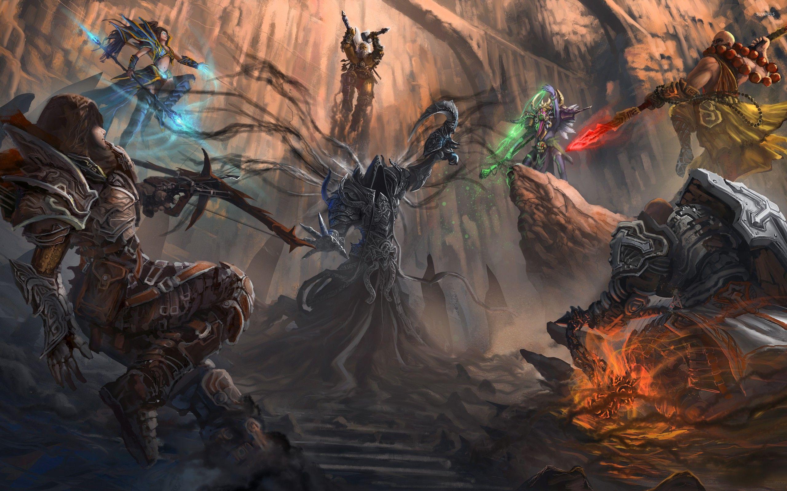 2560x1600 Heroes in Diablo III wallpaper wallpaper