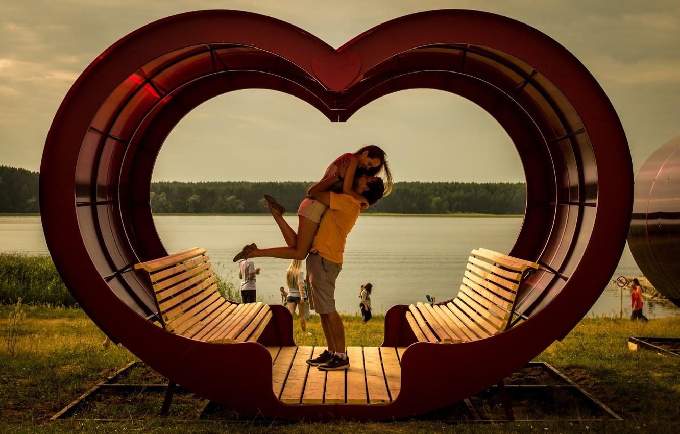 1332x850 Wallpaper Love, couple, happiness, Heart image for desktop, section настроения