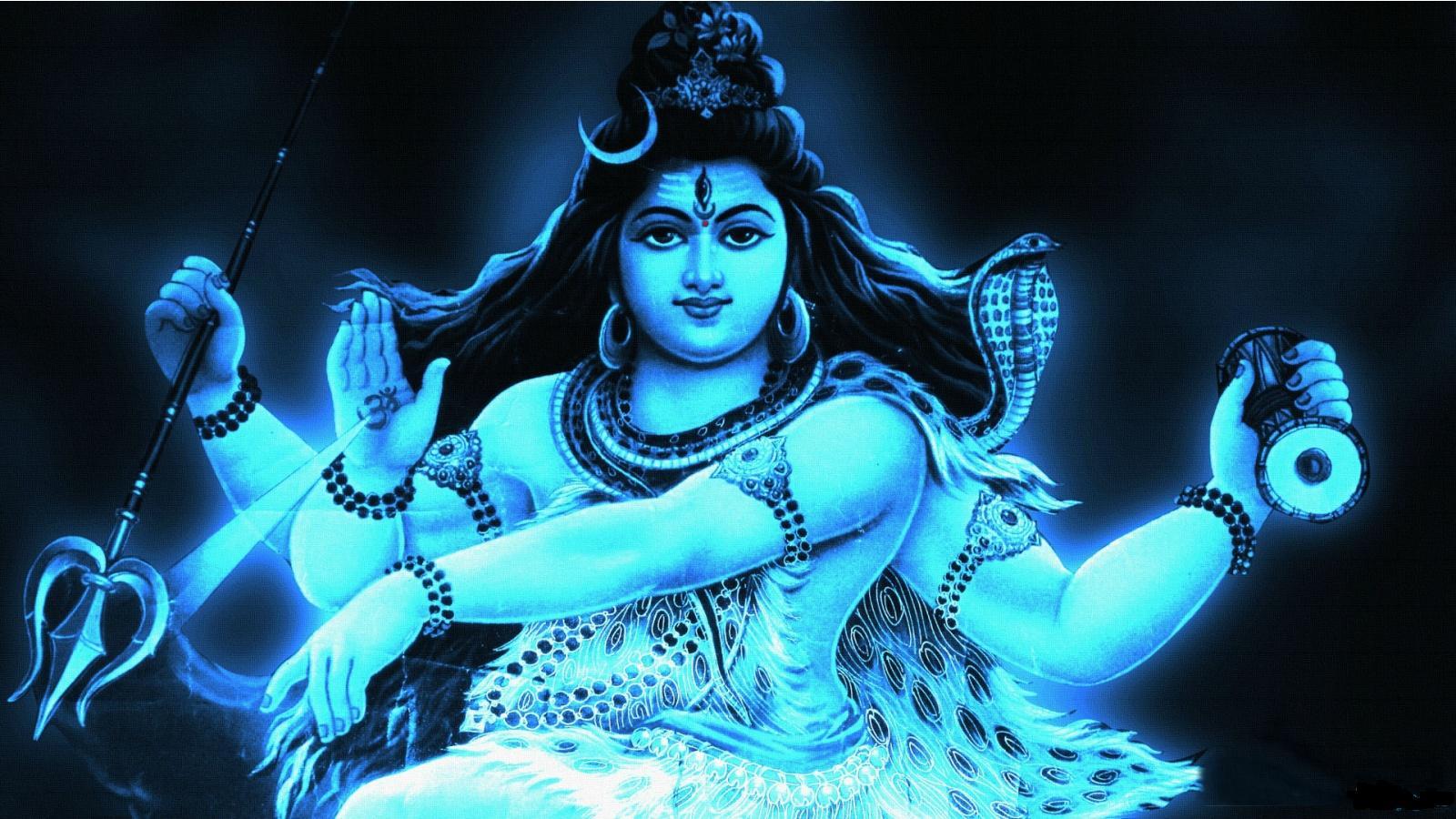 1600x900 Lord Shiva Dark Background Wallpaper