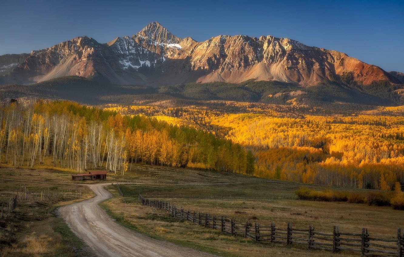 1332x850 Wallpaper autumn, Colorado, ranch, fall colors image for desktop, section пейзажи
