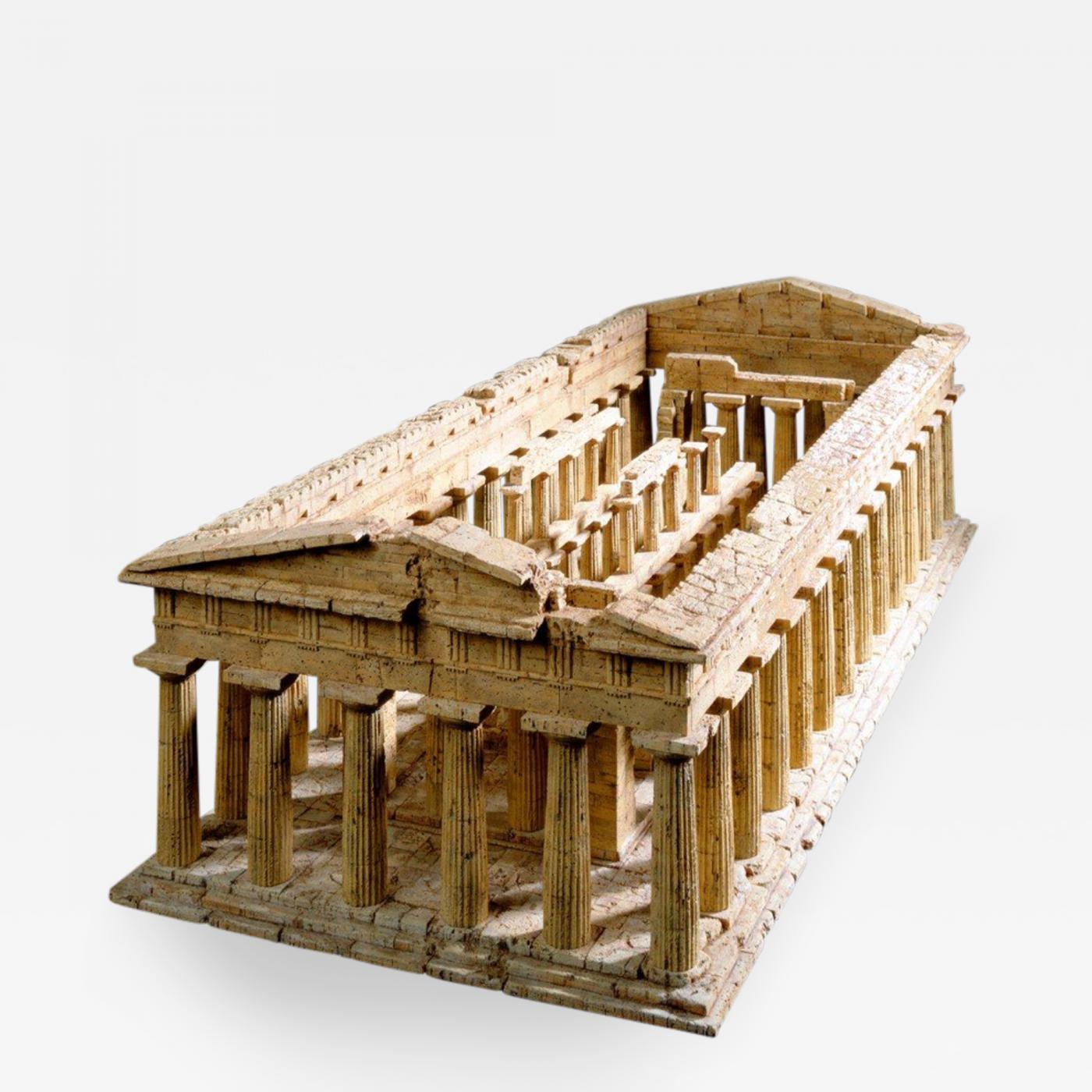 1400x1400 Dieter Cöllen Cork Model of the Temple of Poseidon at Paestum by Dieter Cöllen