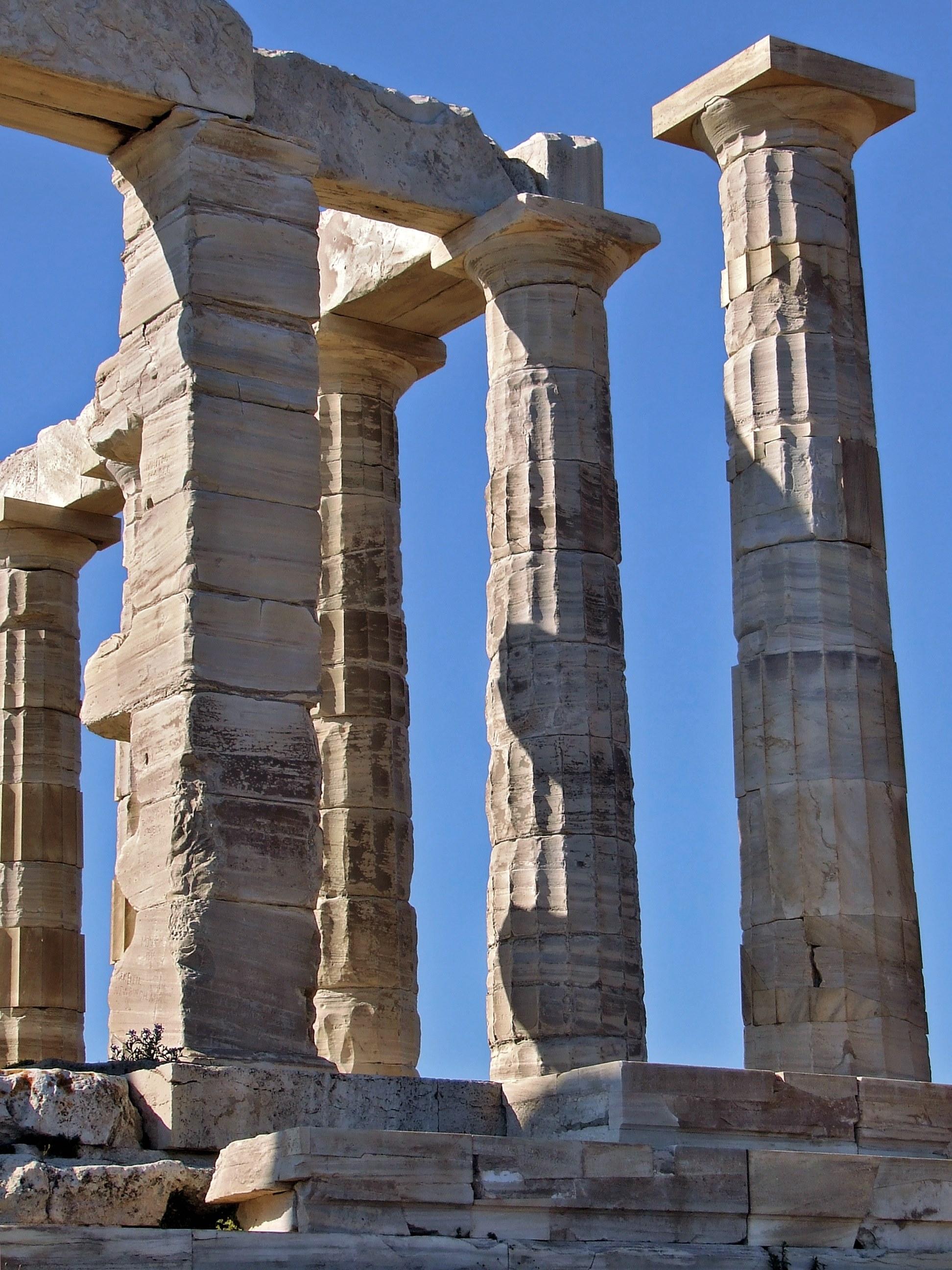 1944x2592 Wallpaper / temple of poseidon ancient greek temple sounio 4k wallpaper