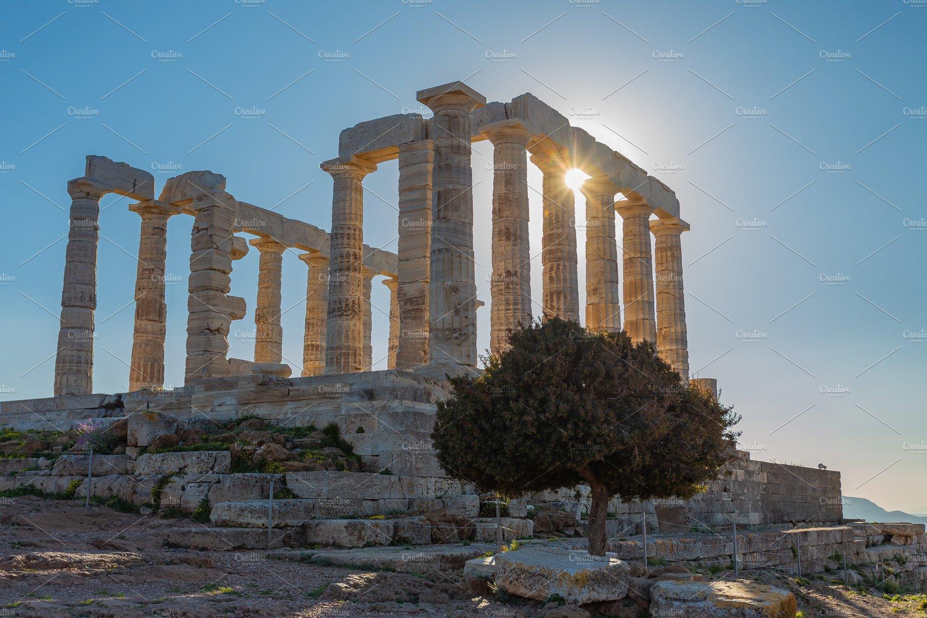 1820x1213 Ruins Ot The Temple Of Poseidon Containing Temple And Poseidon. High Quality Architecture Creative Market