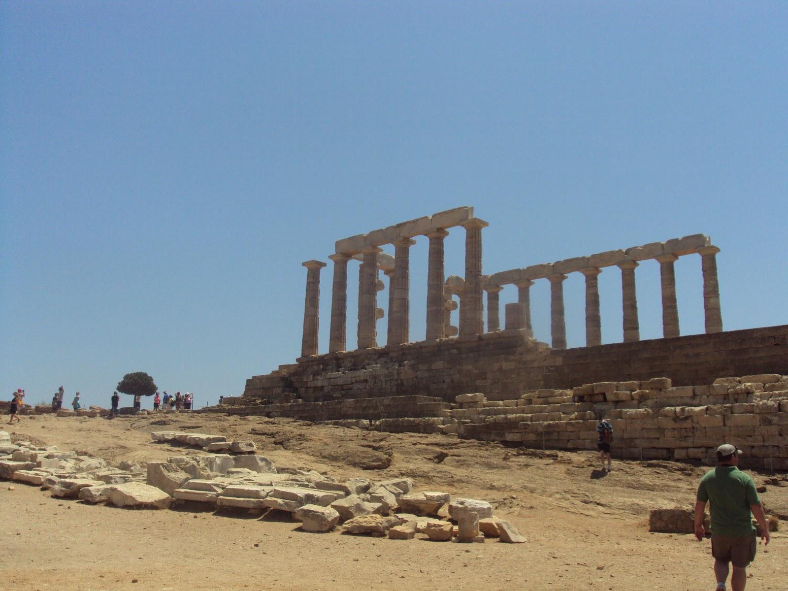 1600x1200 Temple of Poseidon at Sounio (mostly in photo). Bumblings Of Miss Button