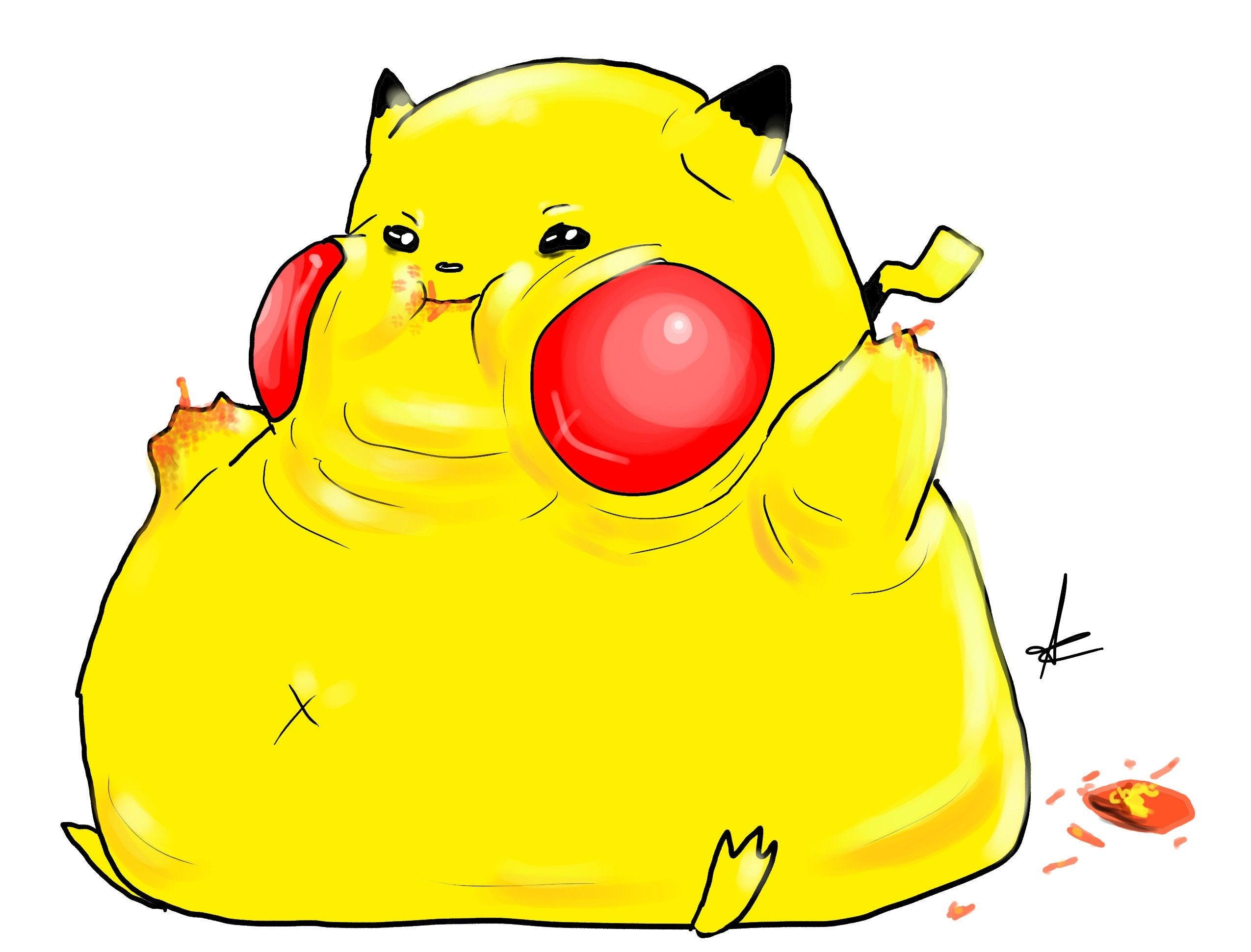 2550x1941 Pokemon Image: Pokemon Sun And Moon Fat Pikachu