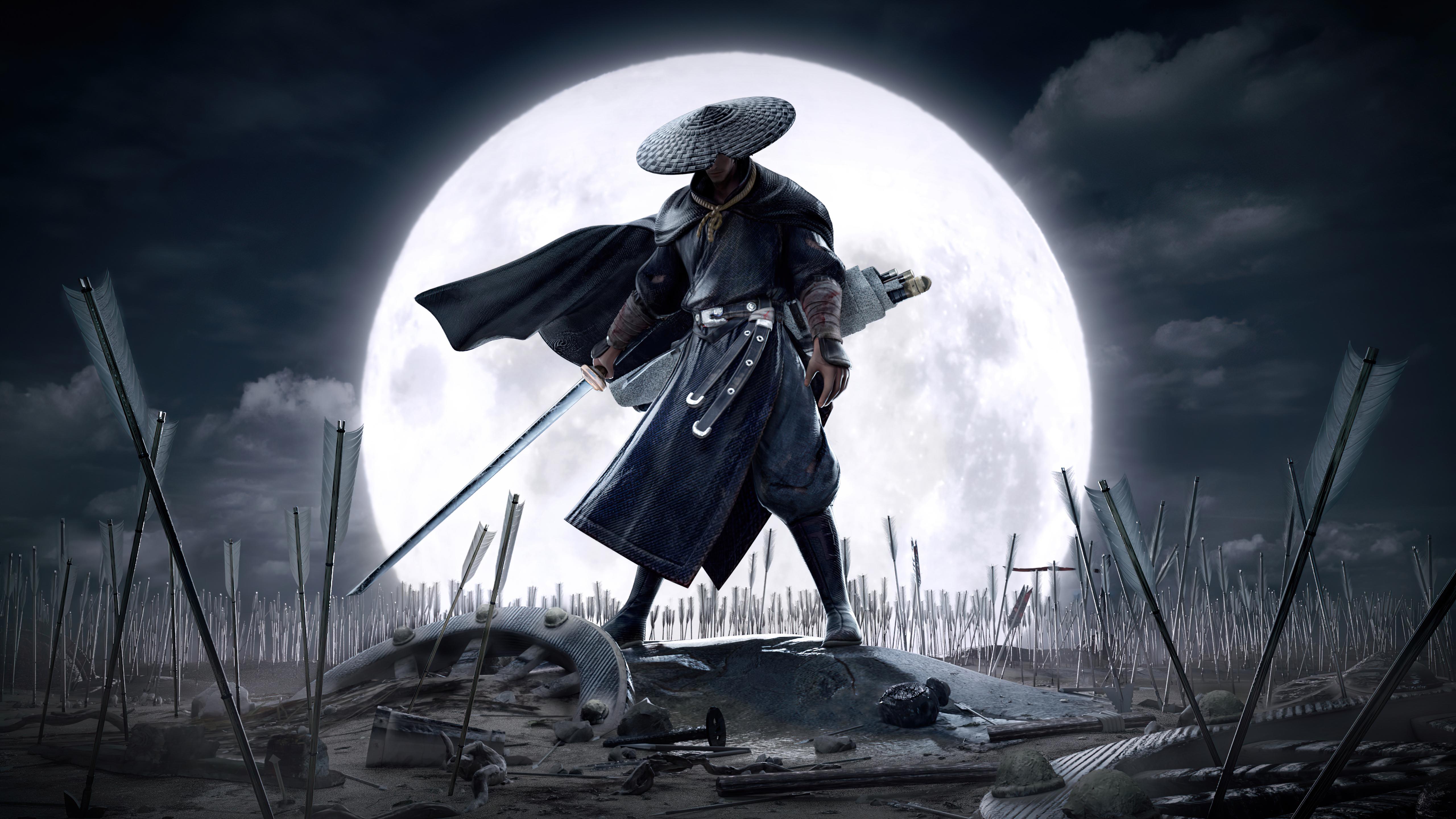 5120x2880 Fantasy Samurai 4k Ultra HD Wallpaper
