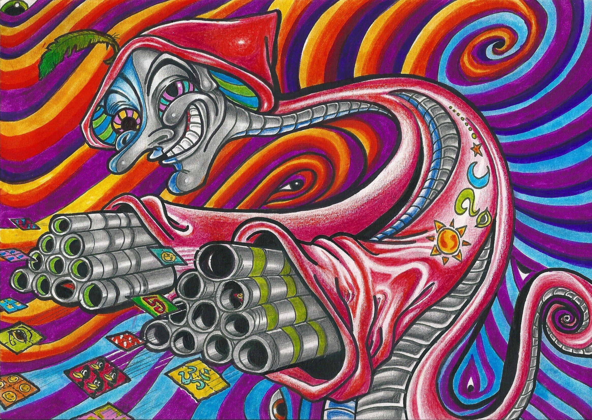 2329x1653 Free Download Acid Trip Background