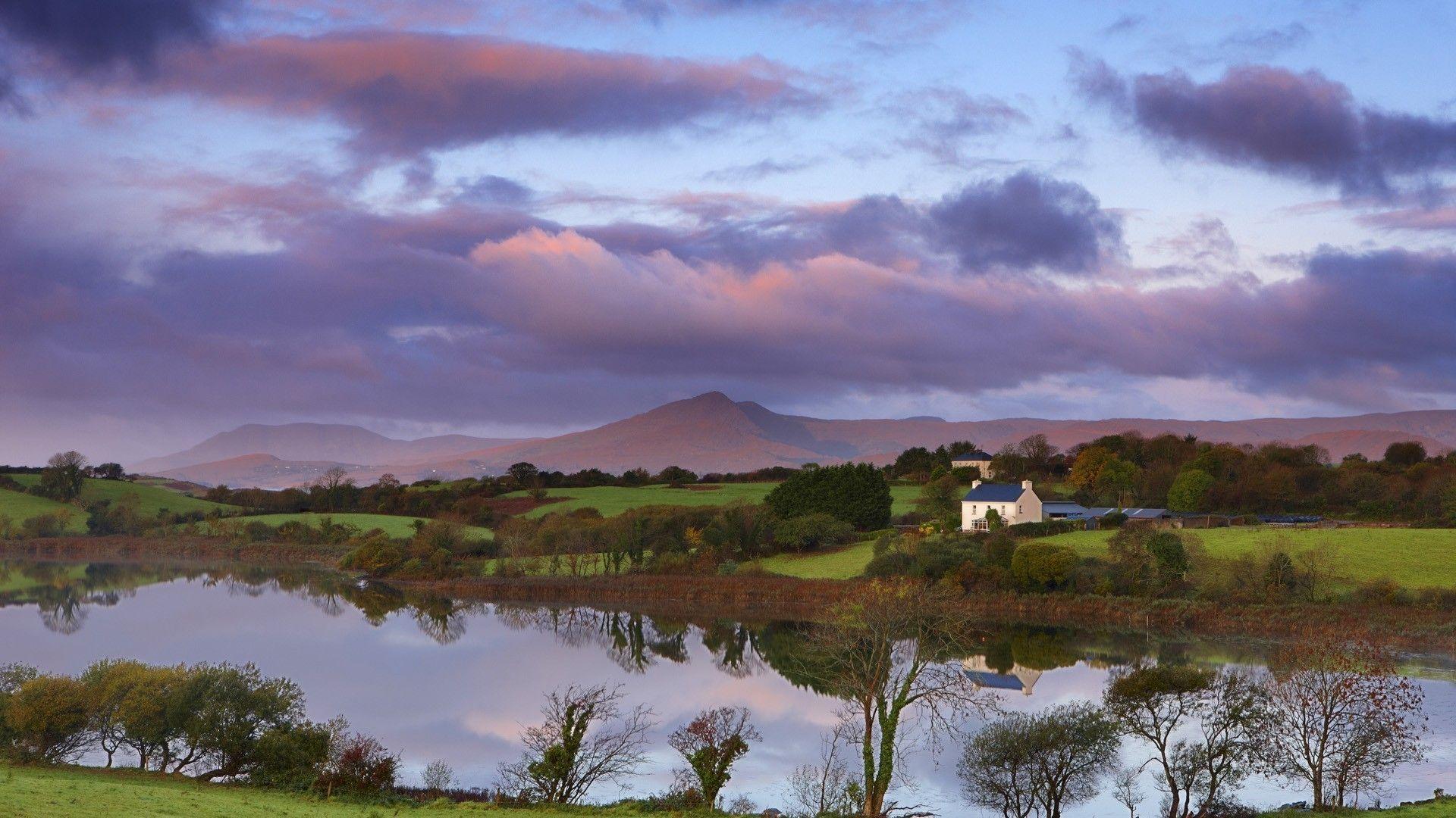 1920x1080 Lake on a farm in ireland wallpaper. Ireland landscape, Irish countryside, Ireland