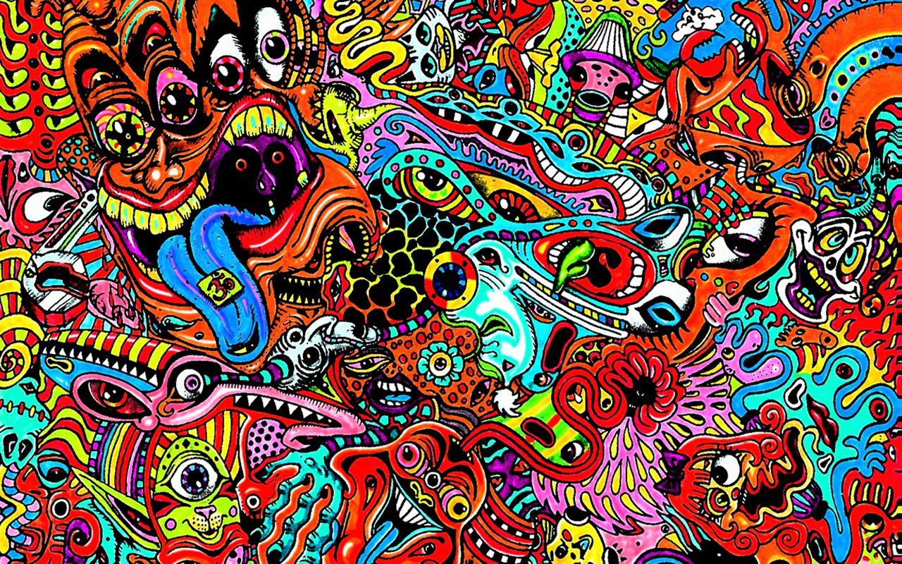 acid trip phone background